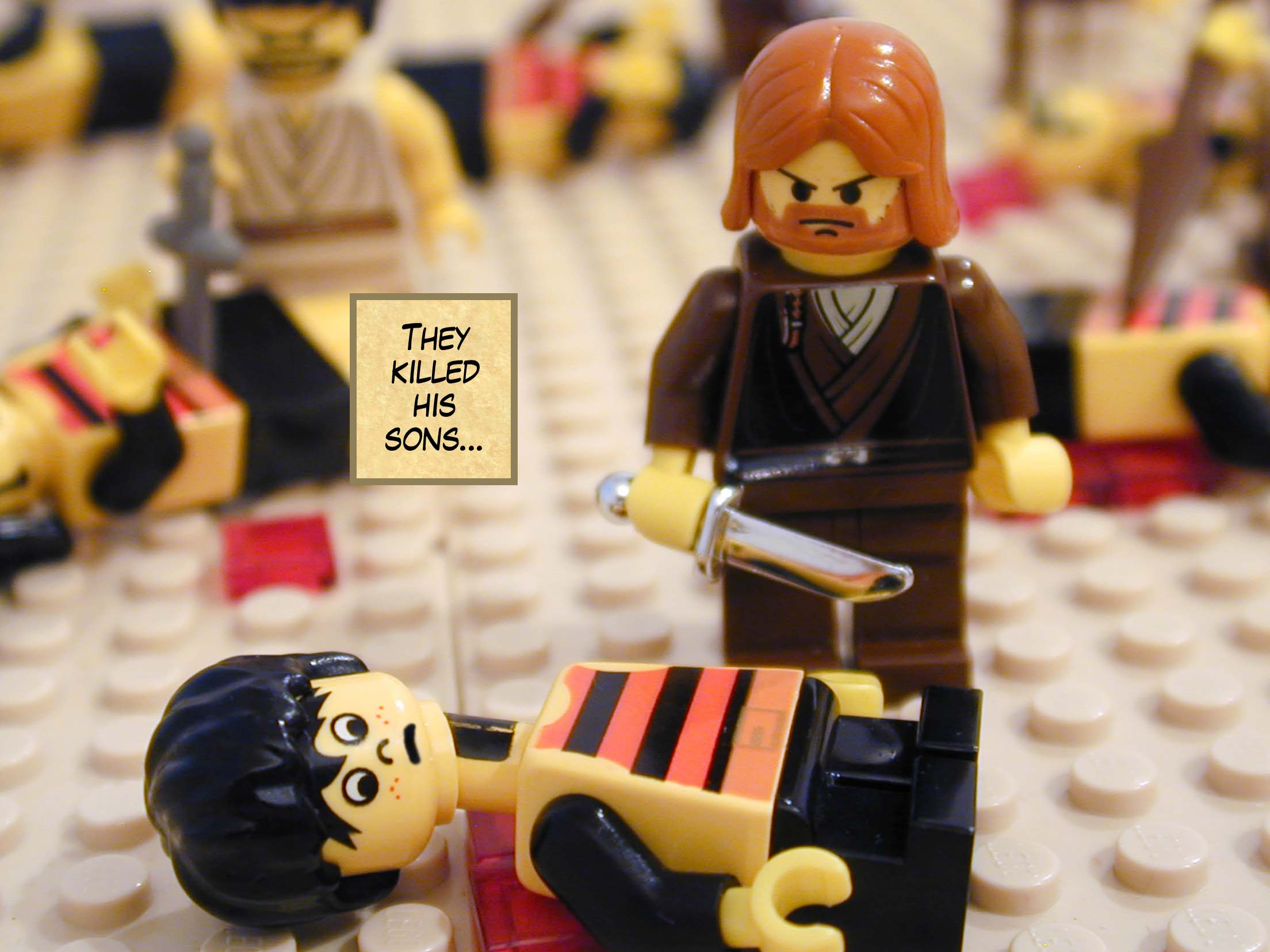 They killed his sons...