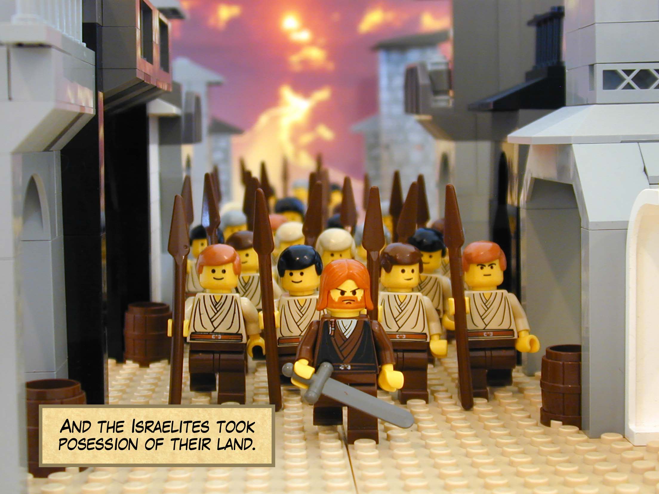 And the Israelites took posession of their land. Next story: Balaam's Talking Donkey