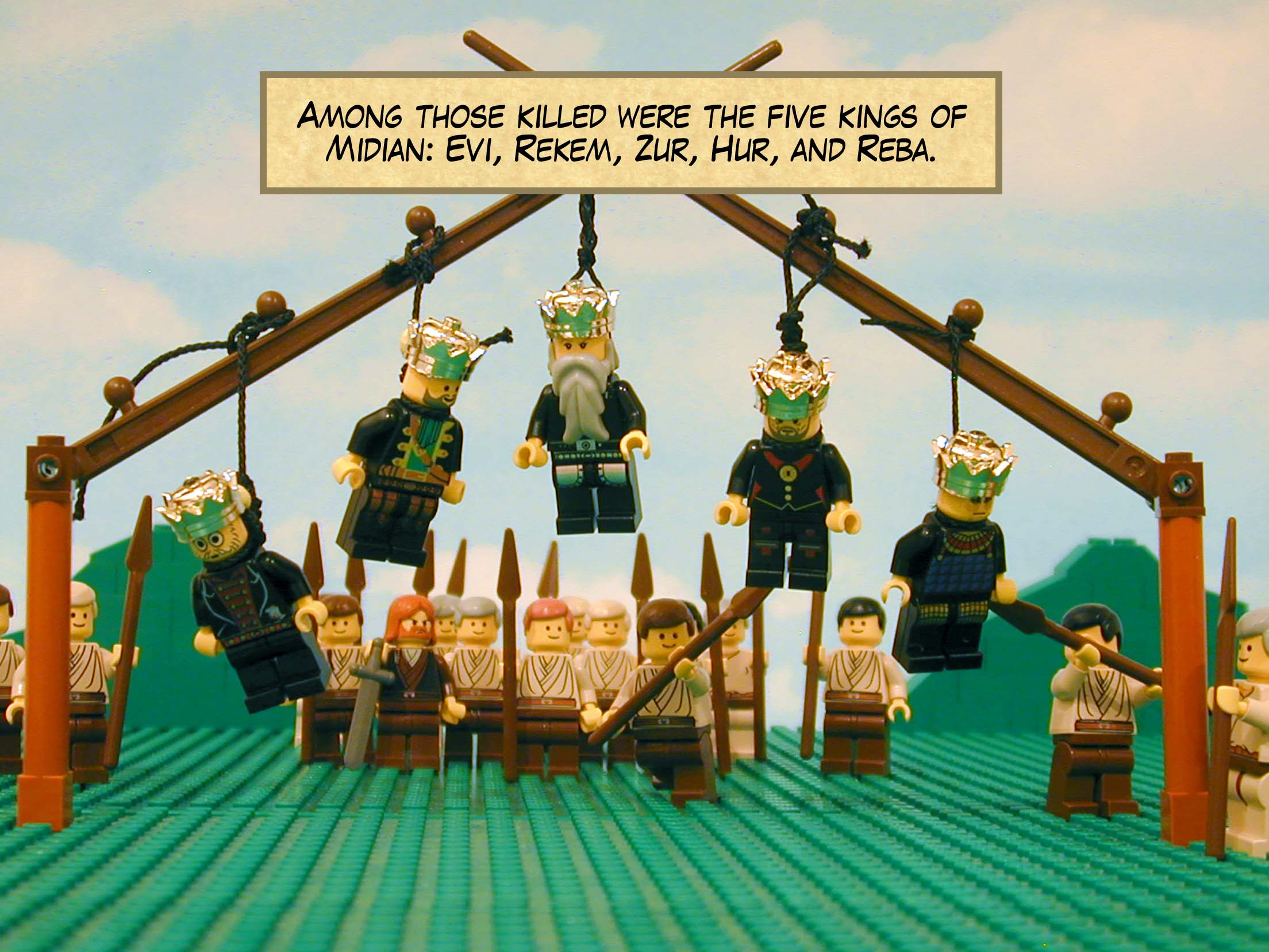Among those killed were the five kings of Midian: Evi, Rekem, Zur, Hur, and Reba.
