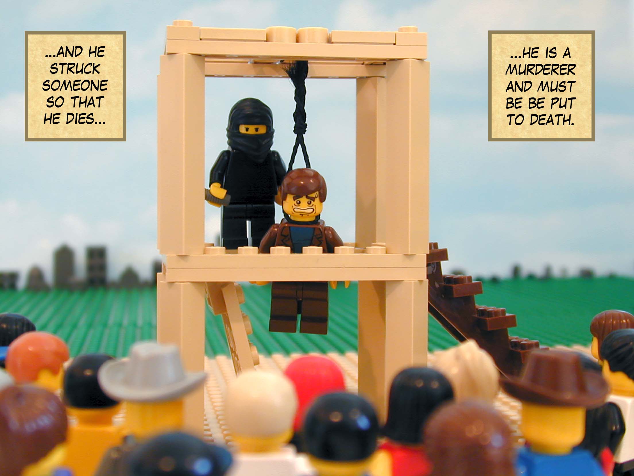 '...he is a murderer and must be be put to death.'