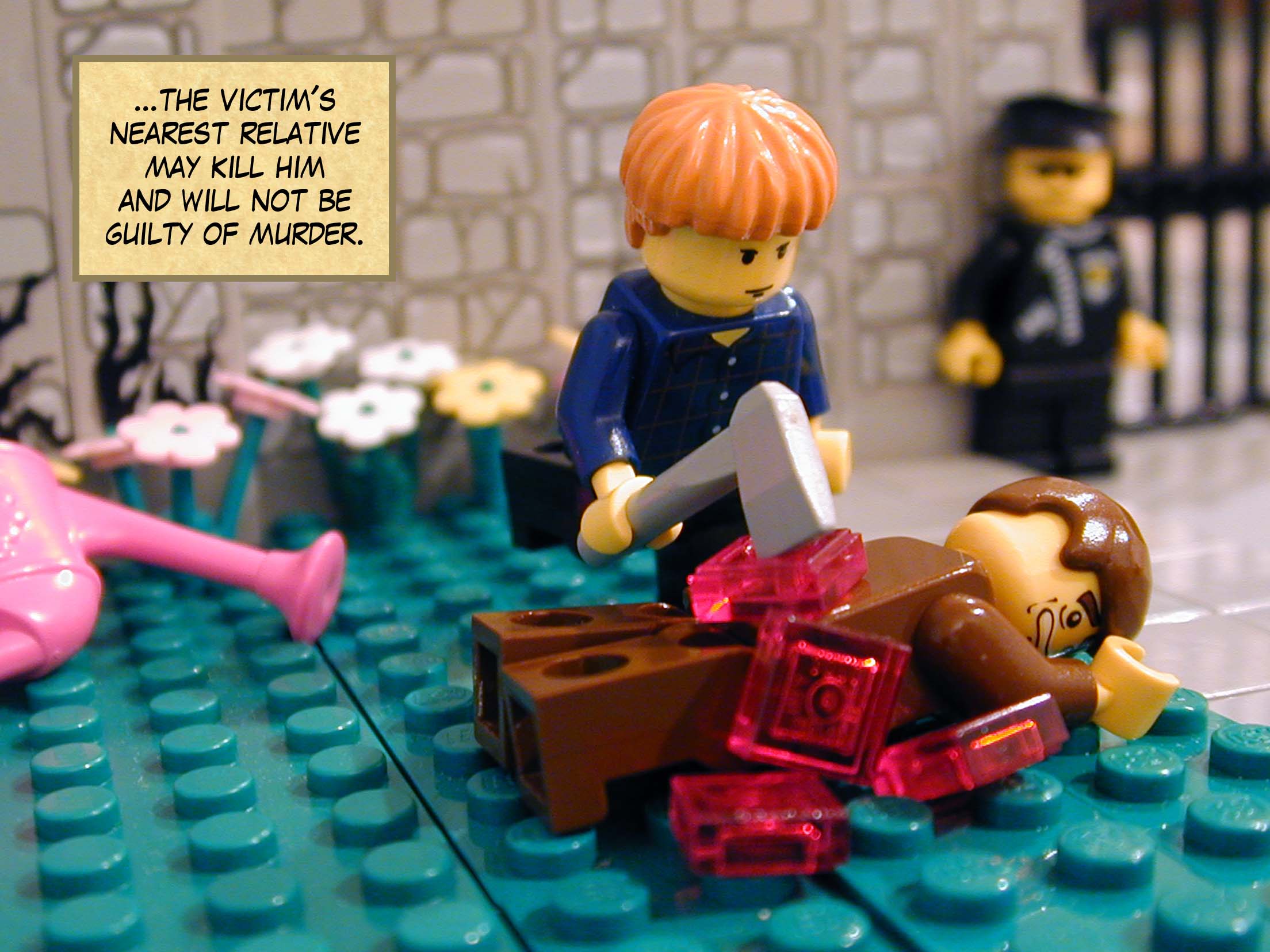 '...the victim's nearest relative may kill him and will not be guilty of murder.'