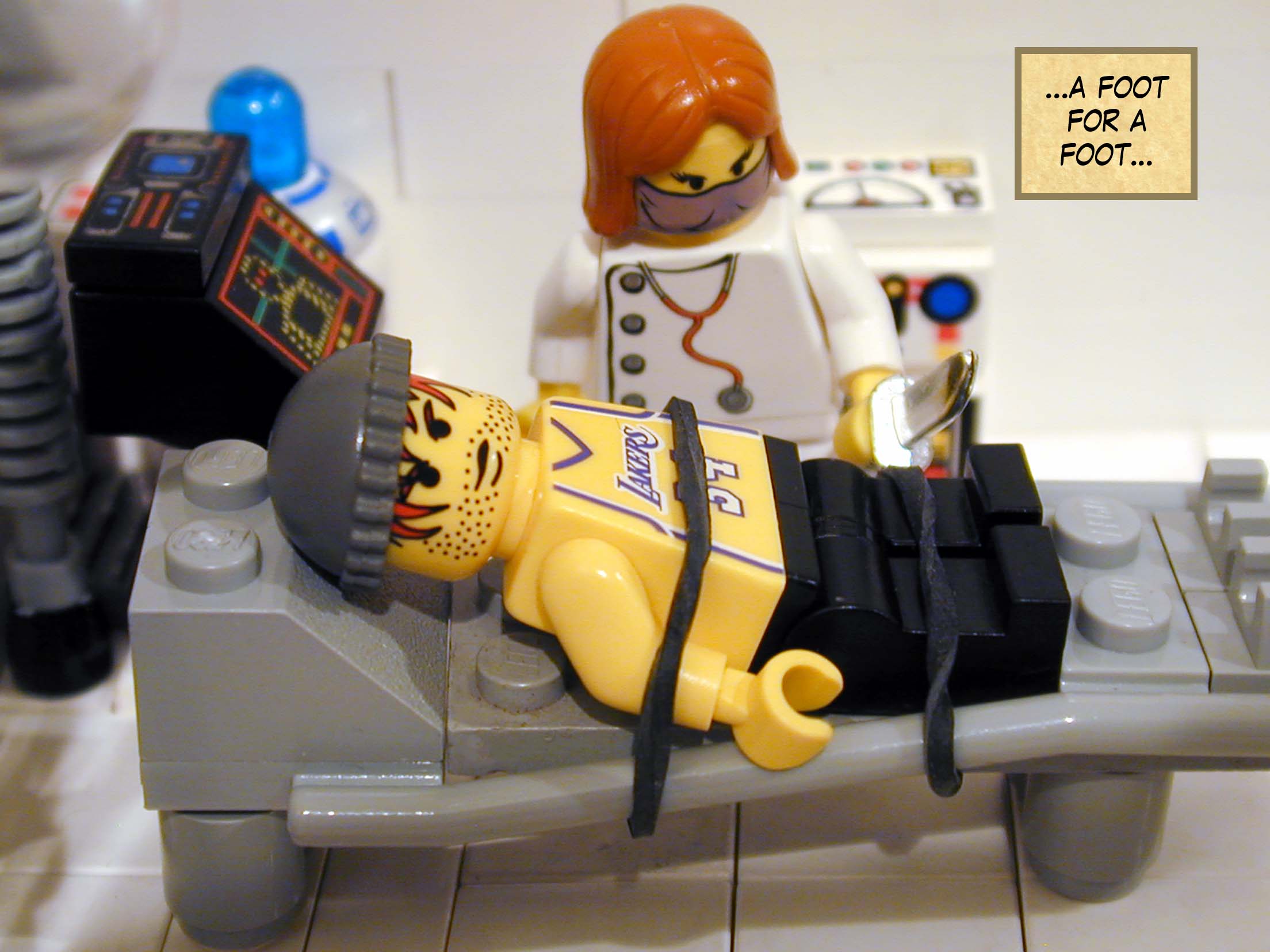 '...foot for foot...'