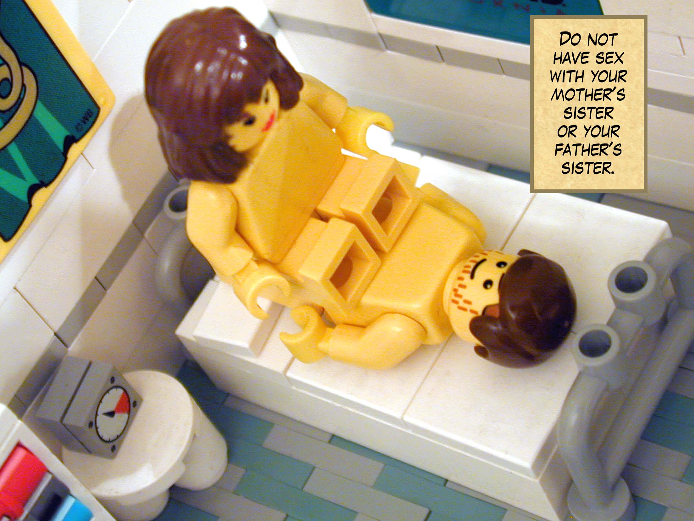 'Do not have sex with your mother's sister or your father's sister.'