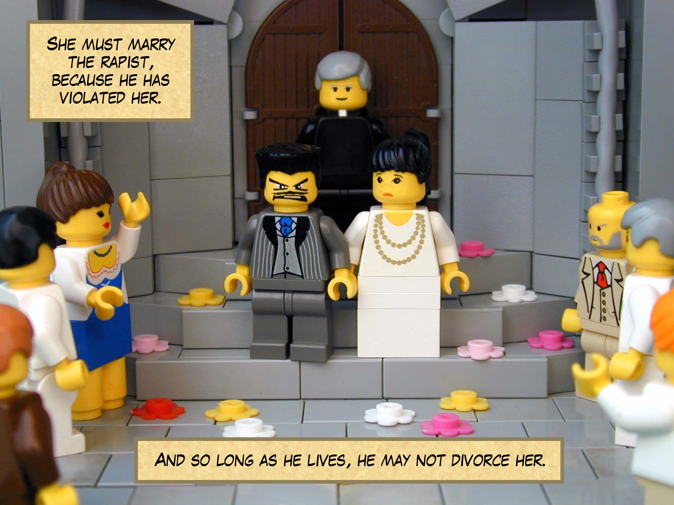 'She must marry the rapist, because he has violated her. And so long as he lives, he may not divorce her.'