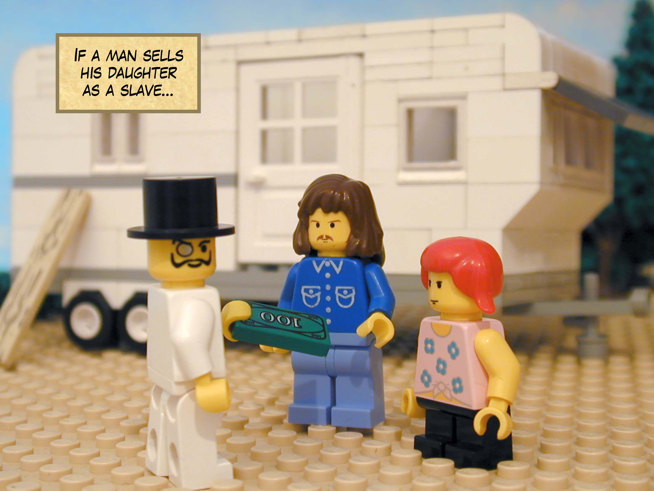 'If a man sells his daughter as a slave...'