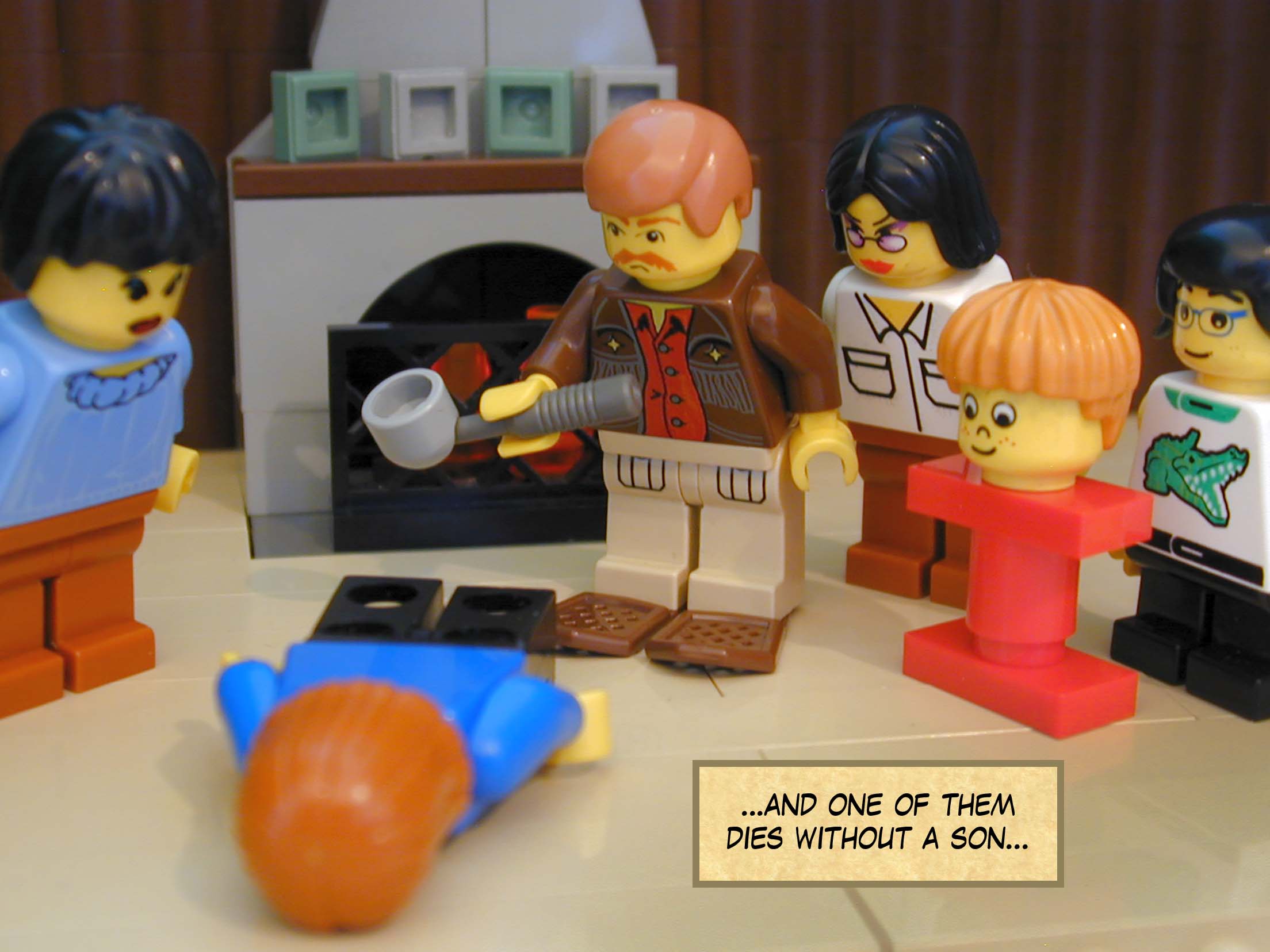 '...and one of them dies without a son...'