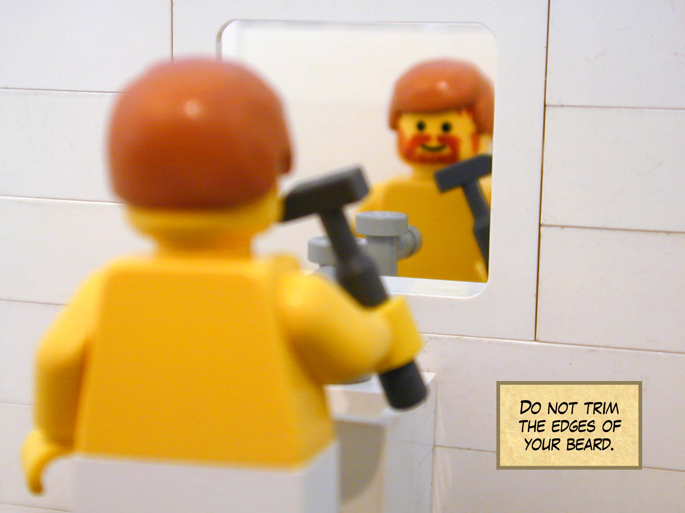 'Do not trim the edges of your beard.'