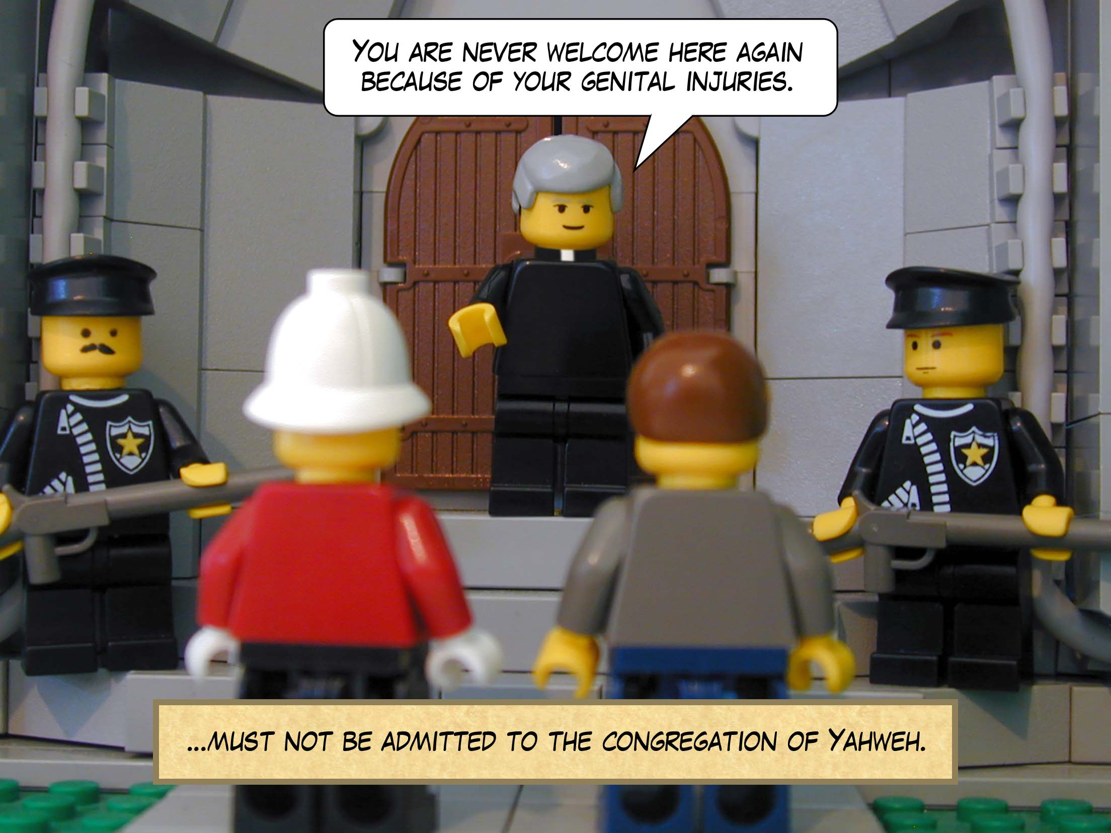 '...must not be admitted to the congregation of Yahweh.'