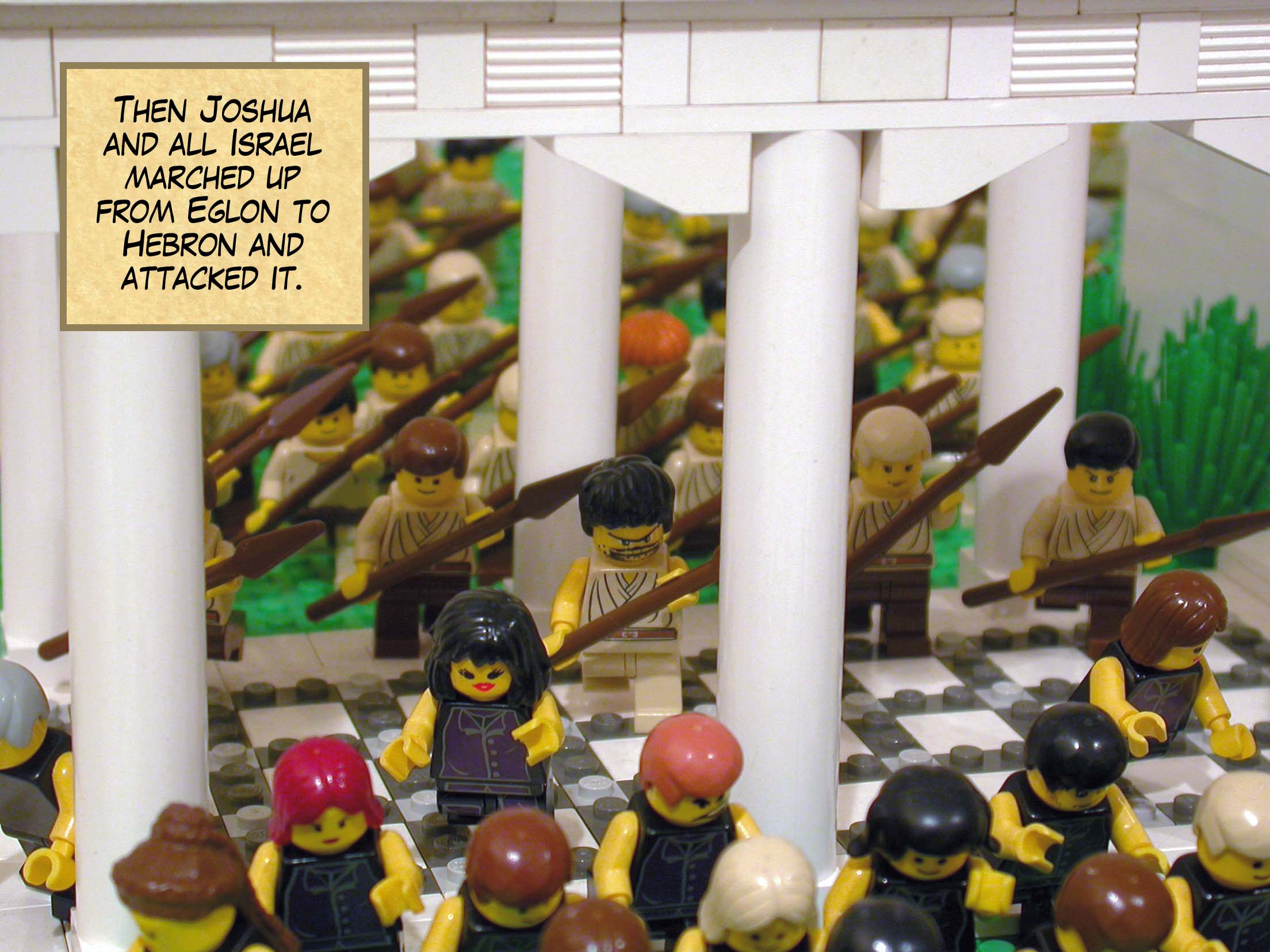 Then Joshua and all Israel marched up from Eglon to Hebron and attacked it.