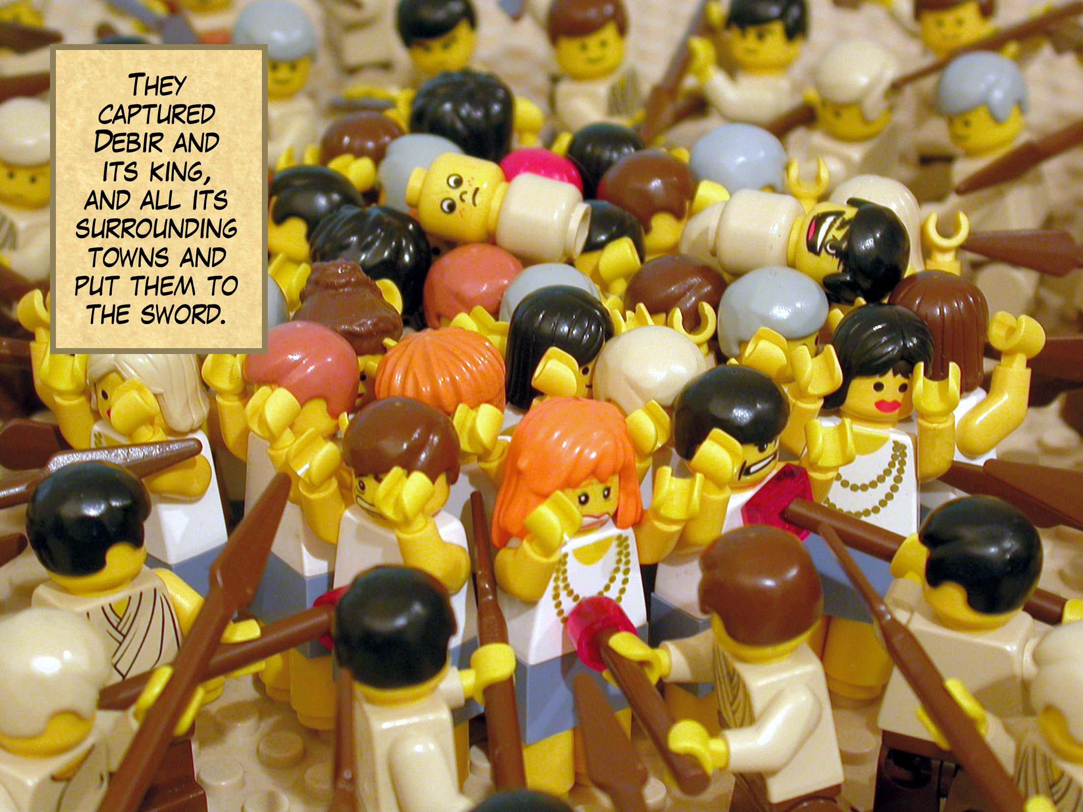 They captured Debir and its king, and all its surrounding towns and put them to the sword.