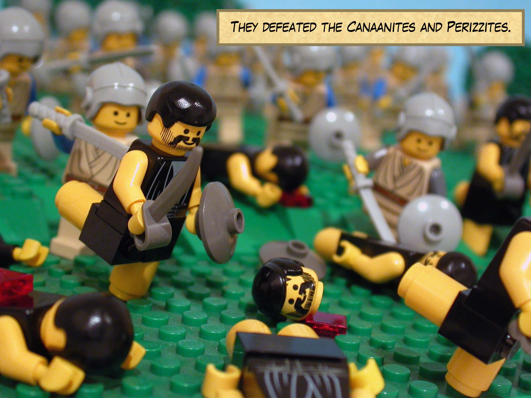 They defeated the Canaanites and Perizzites.