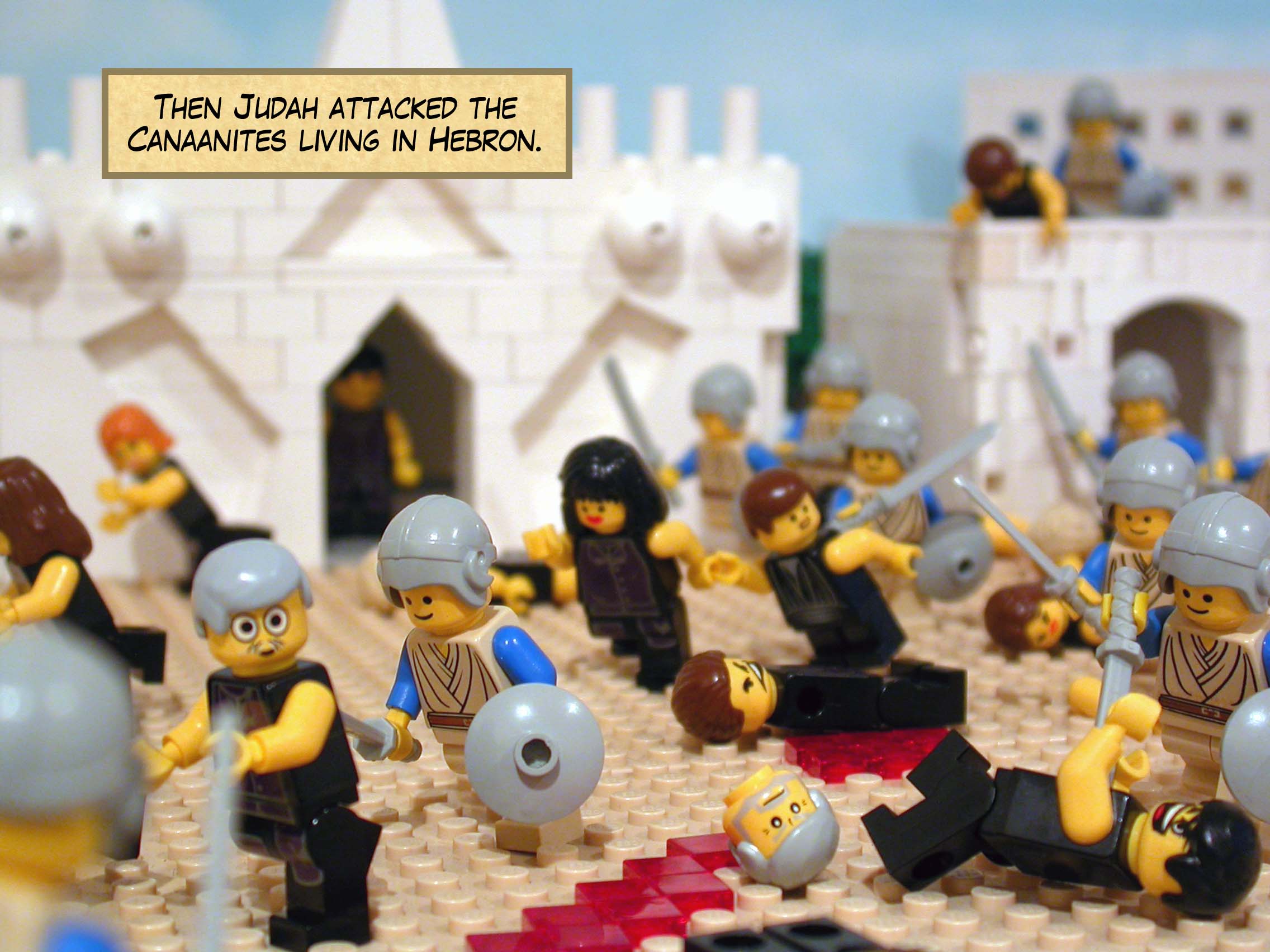 Then Judah attacked the Canaanites living in Hebron.