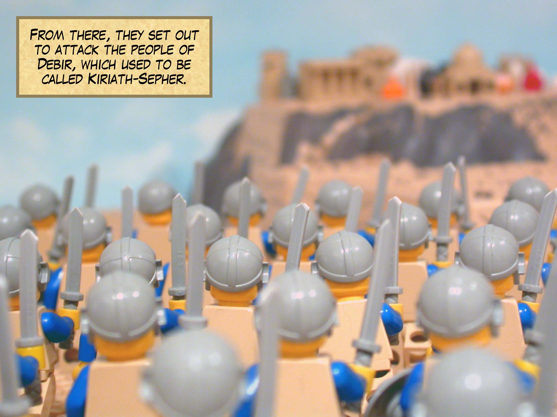 From there, they set out to attack the people of Debir, which used to be called Kiriath-Sepher.