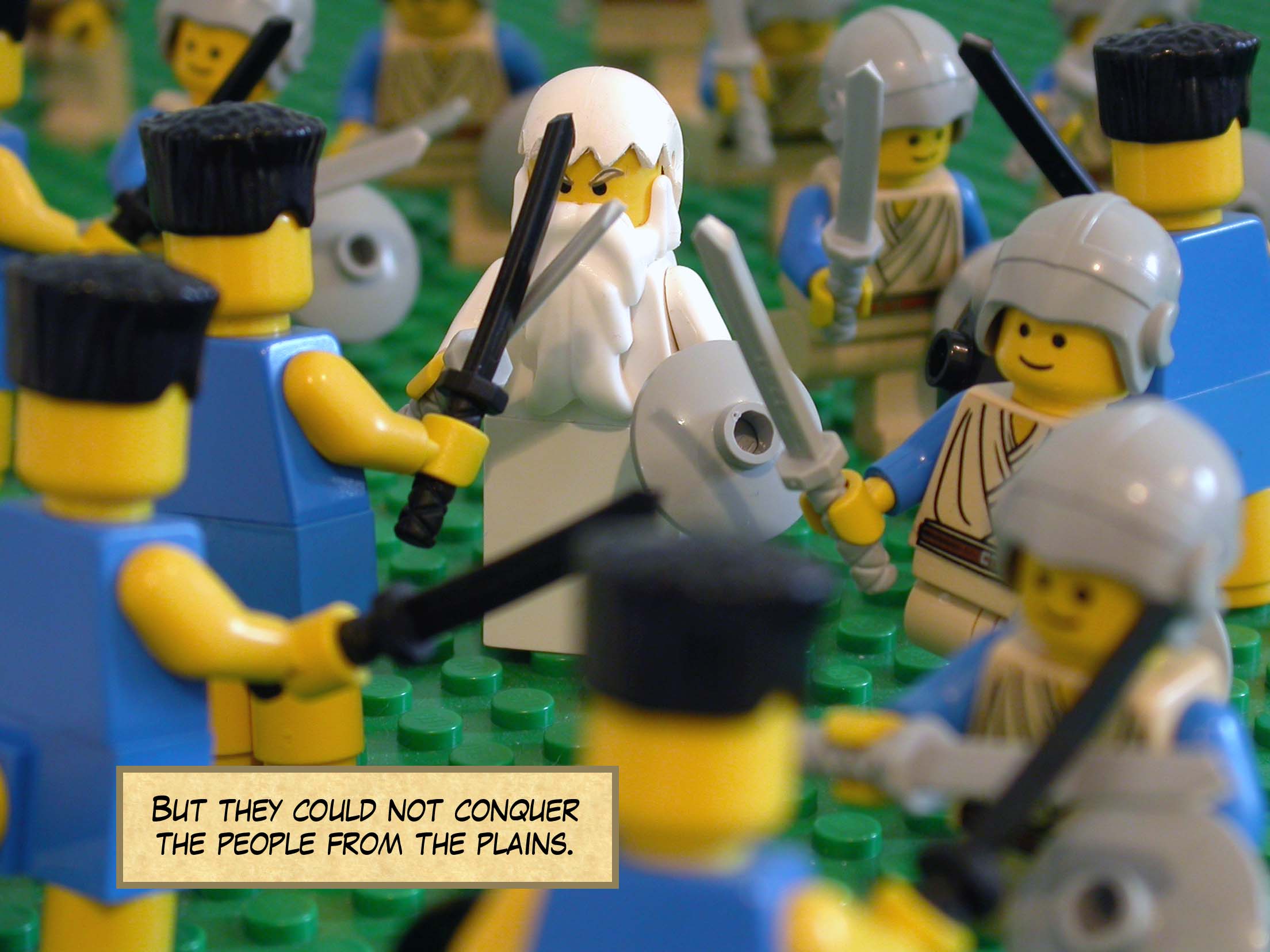 But they could not conquer the people from the plains.