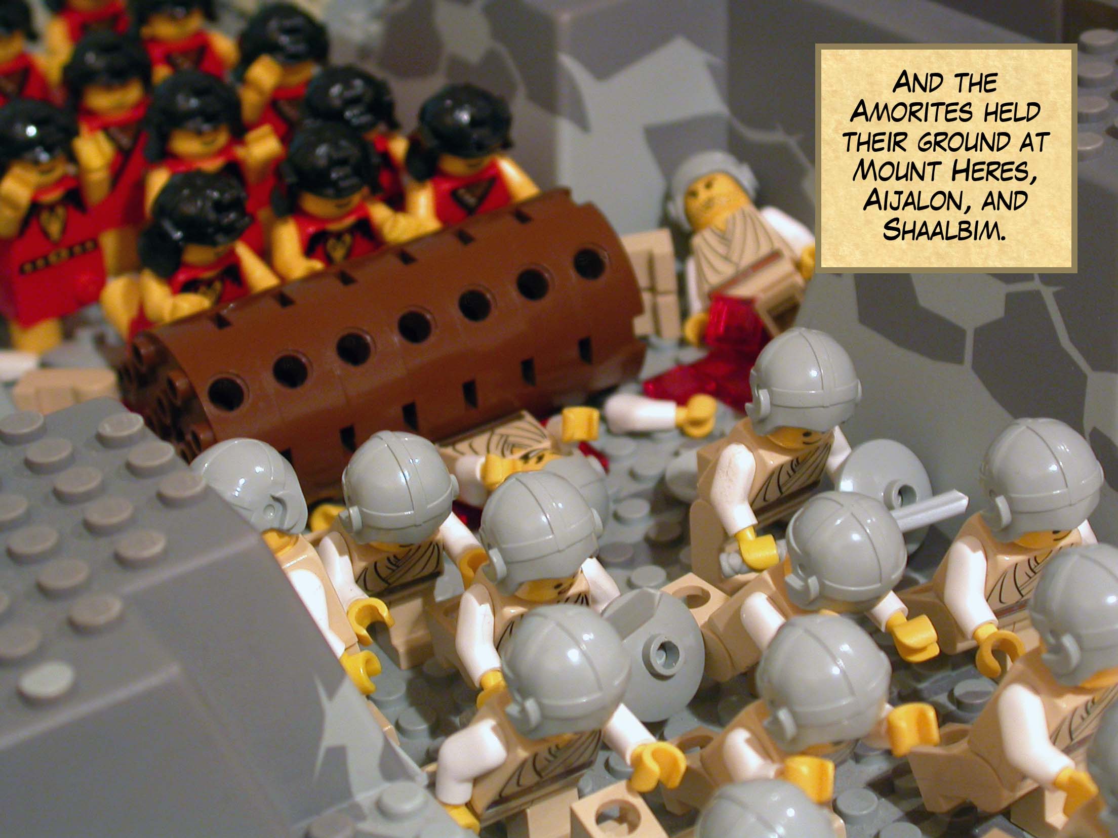 And the Amorites held their ground at Mount Heres, Aijalon and Shaalbim.