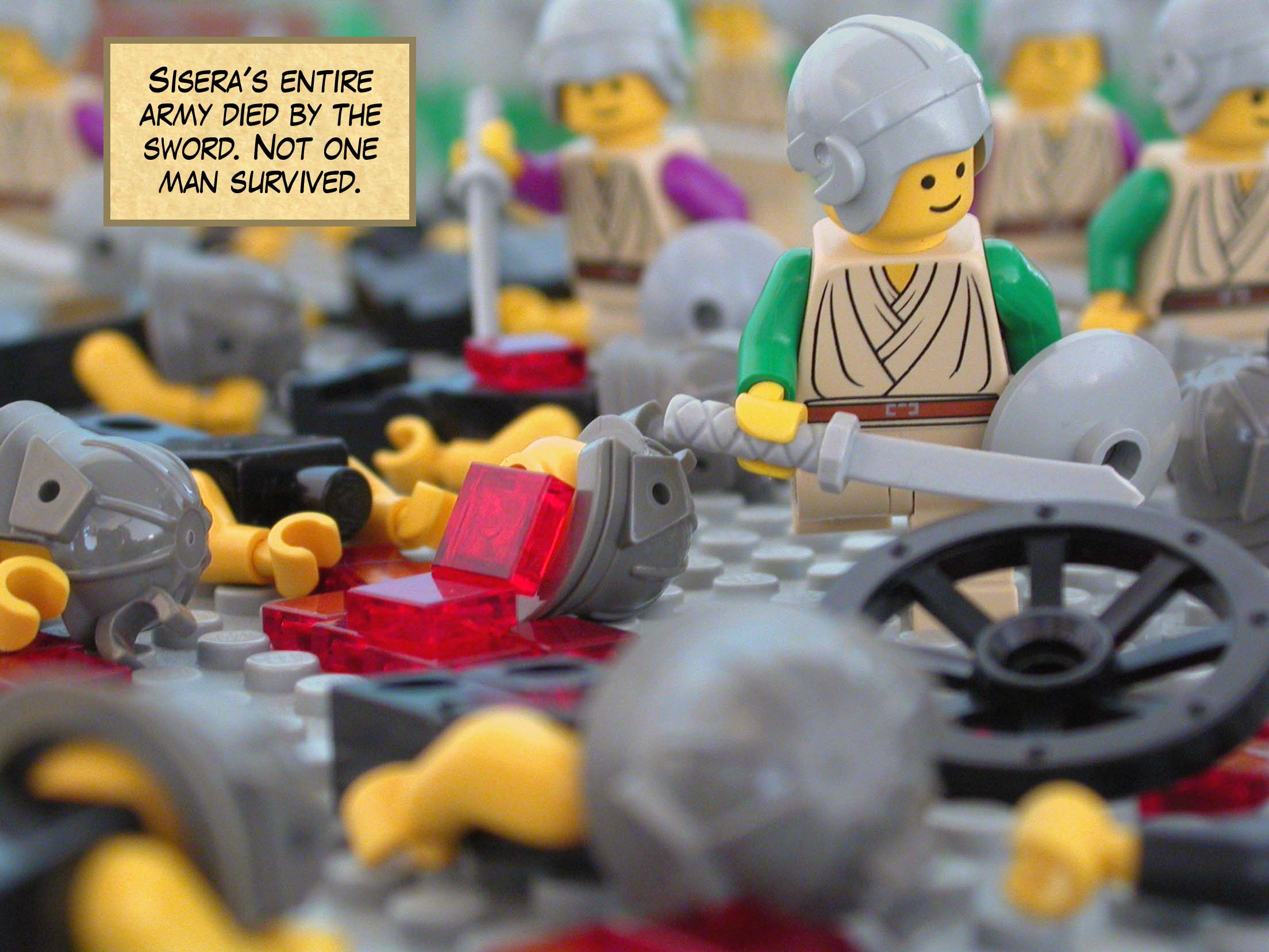 Sisera's entire army died by the sword. Not one man survived.