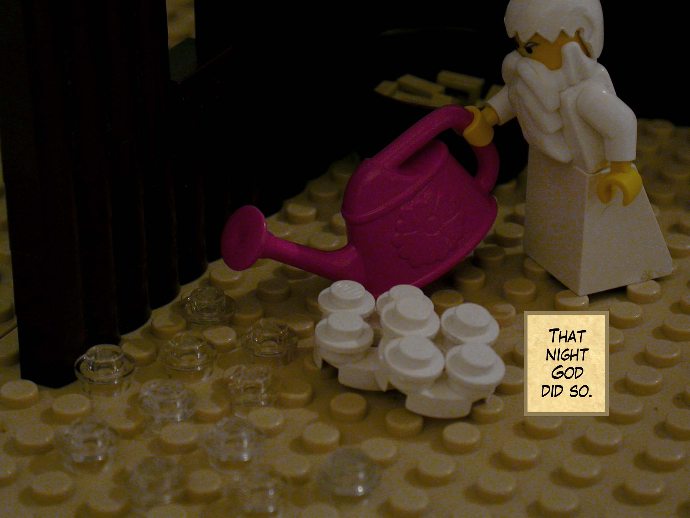 That night God did so.