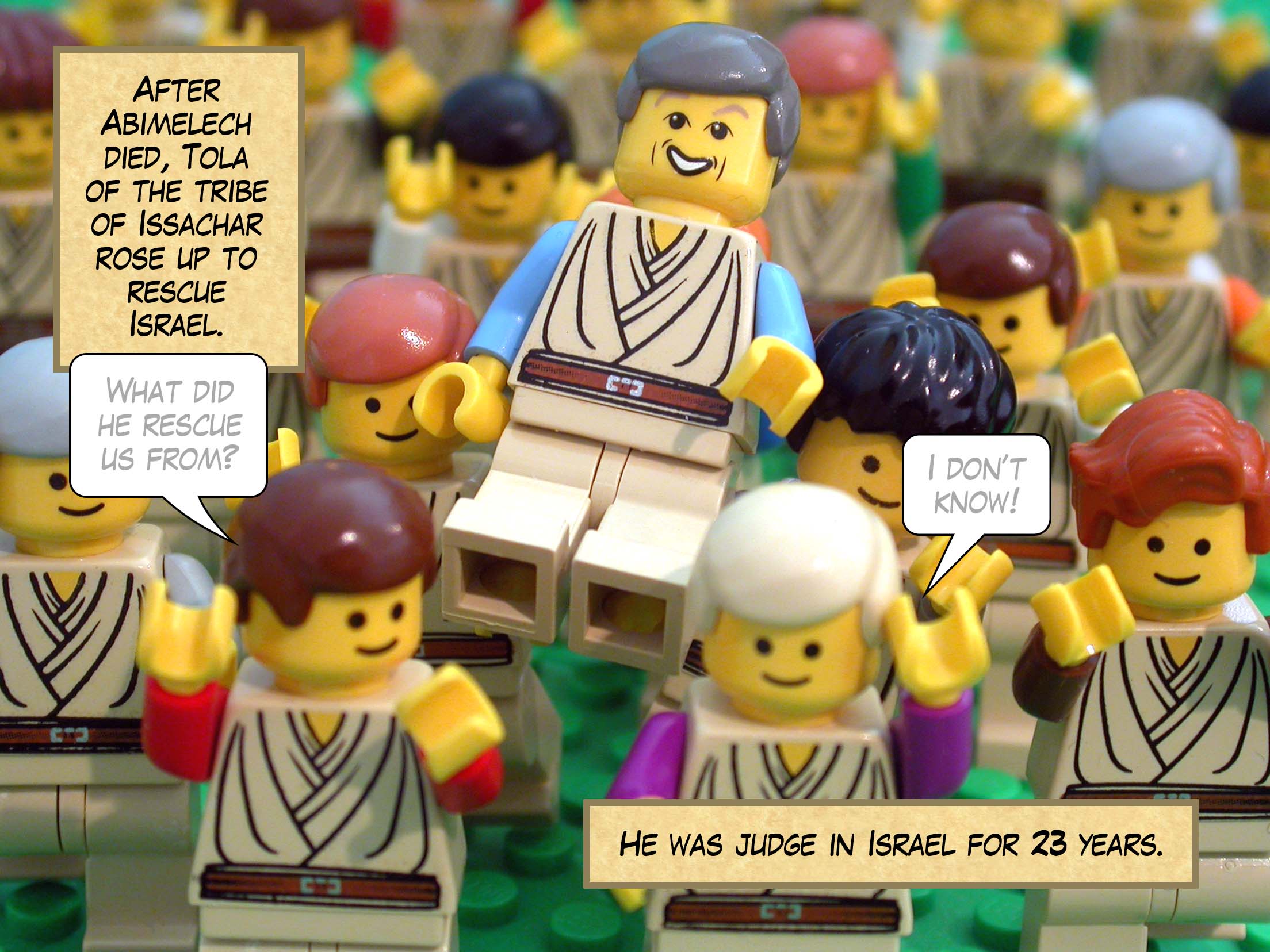 After Abimelech died, Tola of the tribe of Issachar rose up to rescue Israel. He was judge in Israel for twenty-three years.