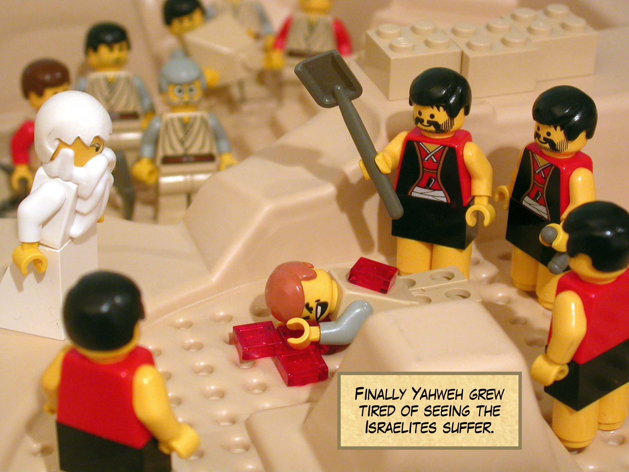 Finally Yahweh grew tired of seeing the Israelites suffer.