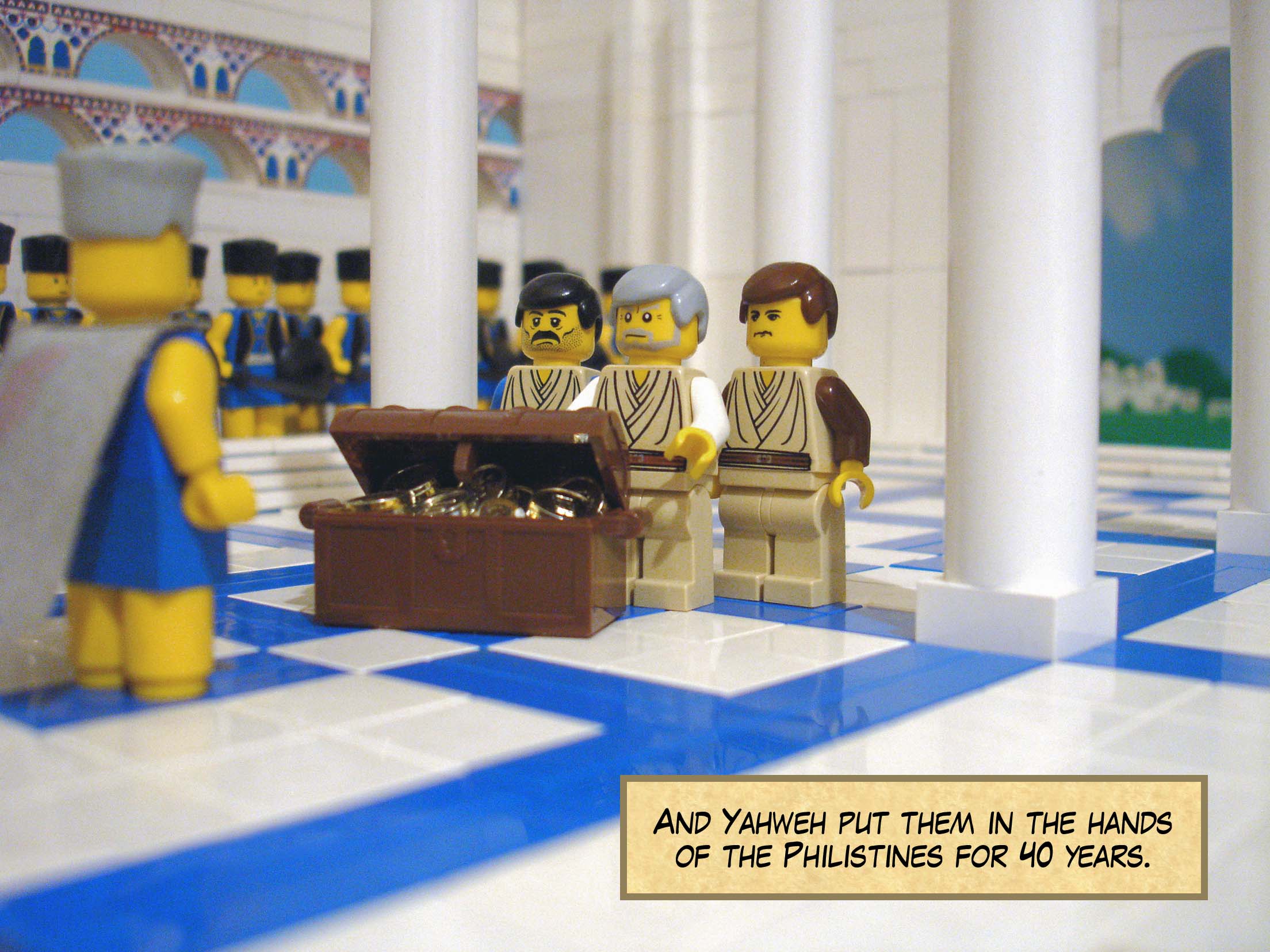 And Yahweh put them in the hands of the Philistines for forty years.