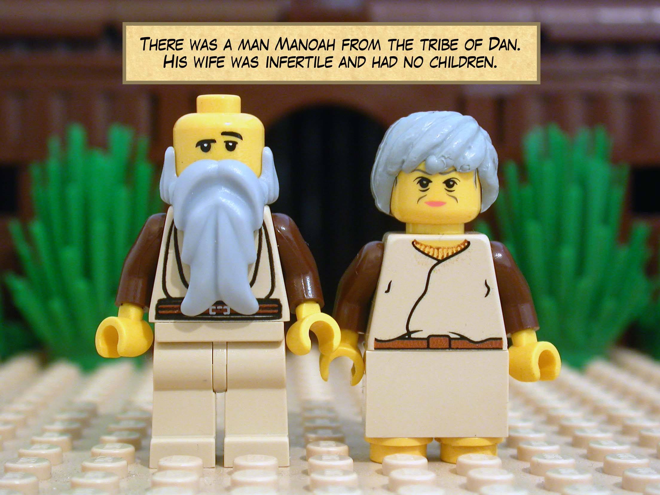 There was a man Manoah from the tribe of Dan. His wife was infertile and had no children.