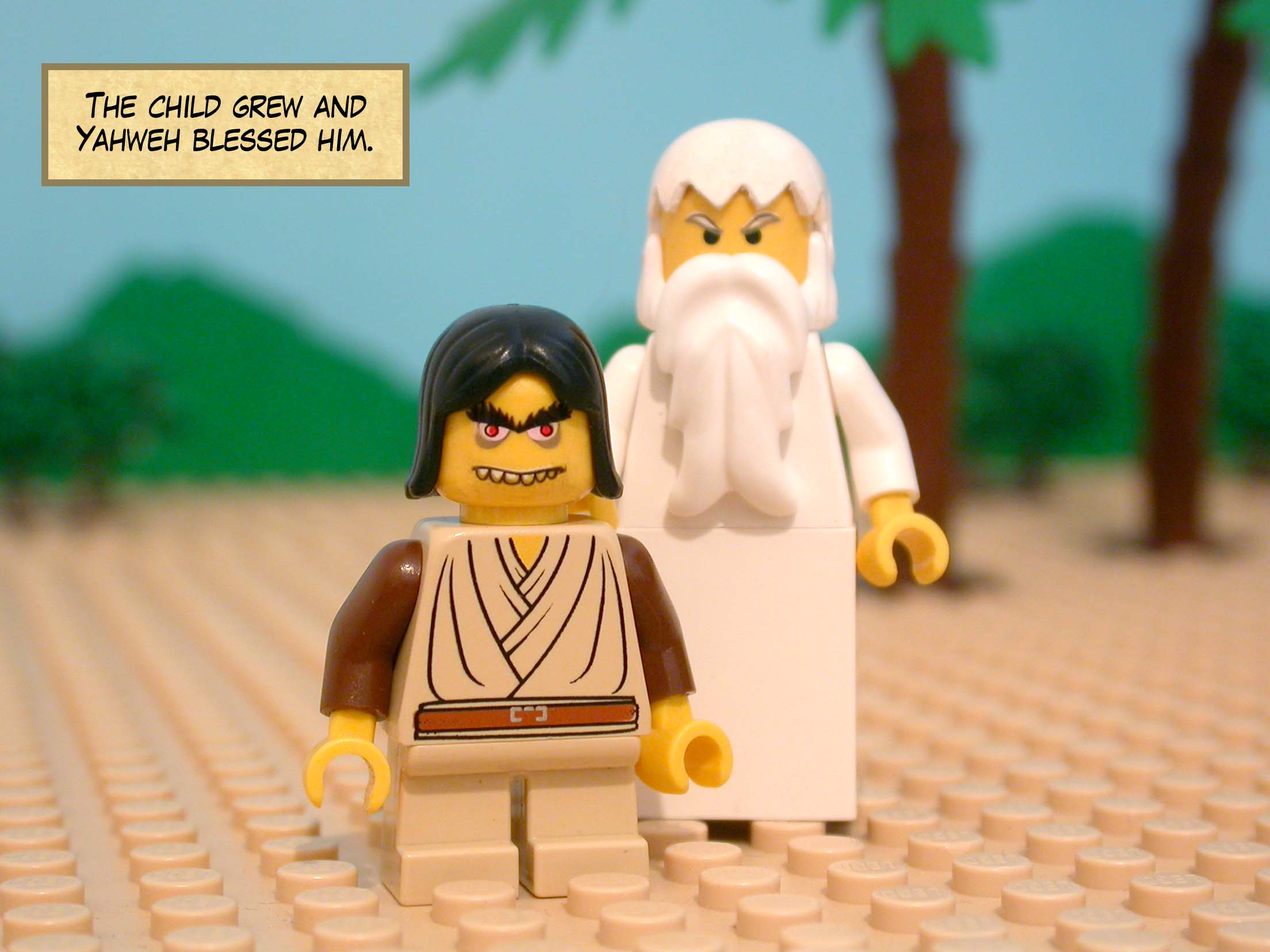 The child grew and Yahweh blessed him.