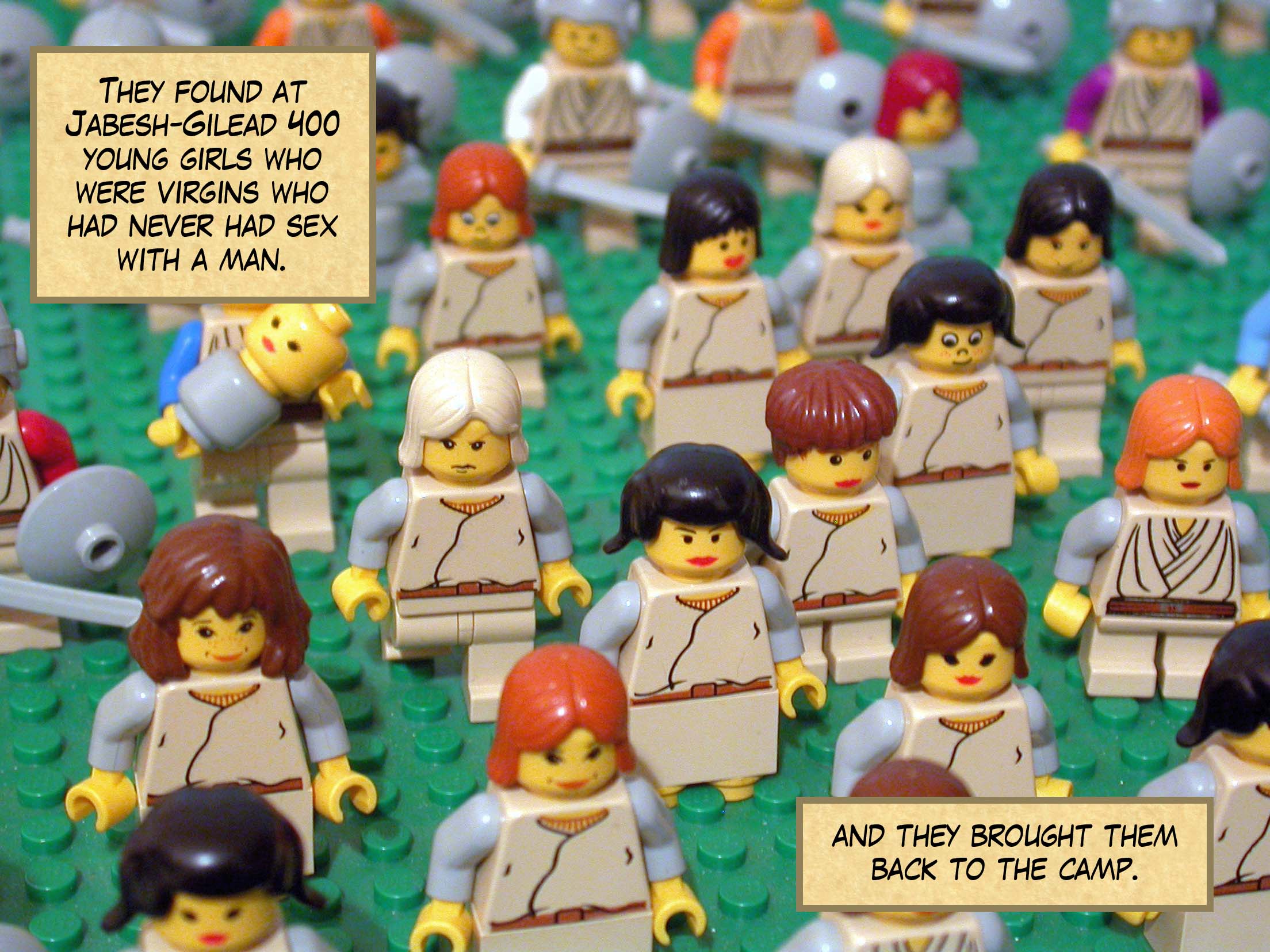 When they returned, the Israelites gave them the women of Jabesh-Gilead whose lives had been spared.