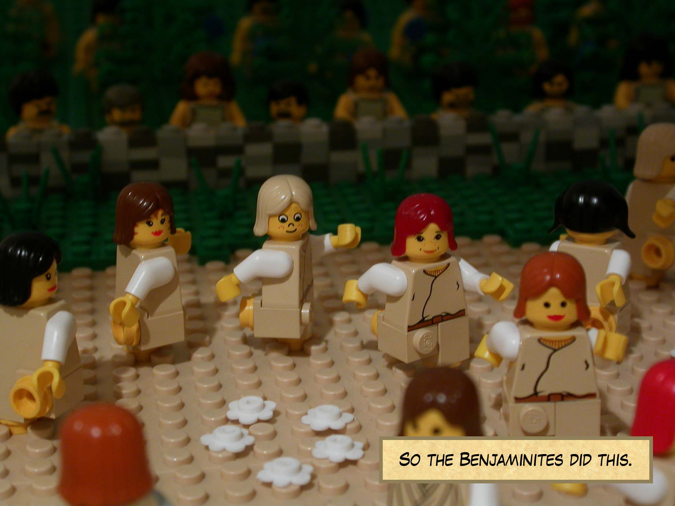 So the Benjaminites did this.