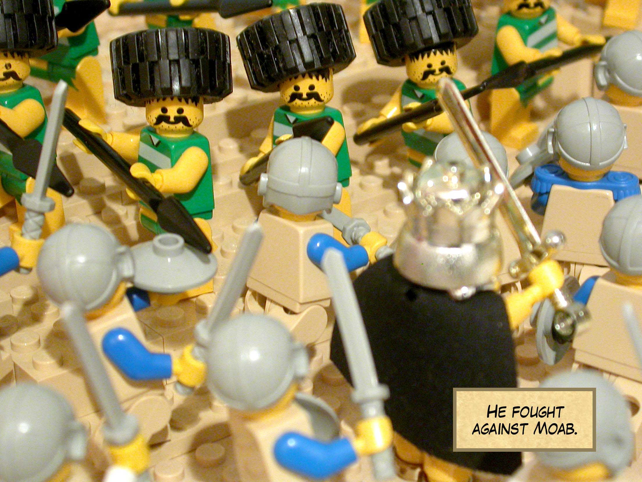 He fought against Moab.