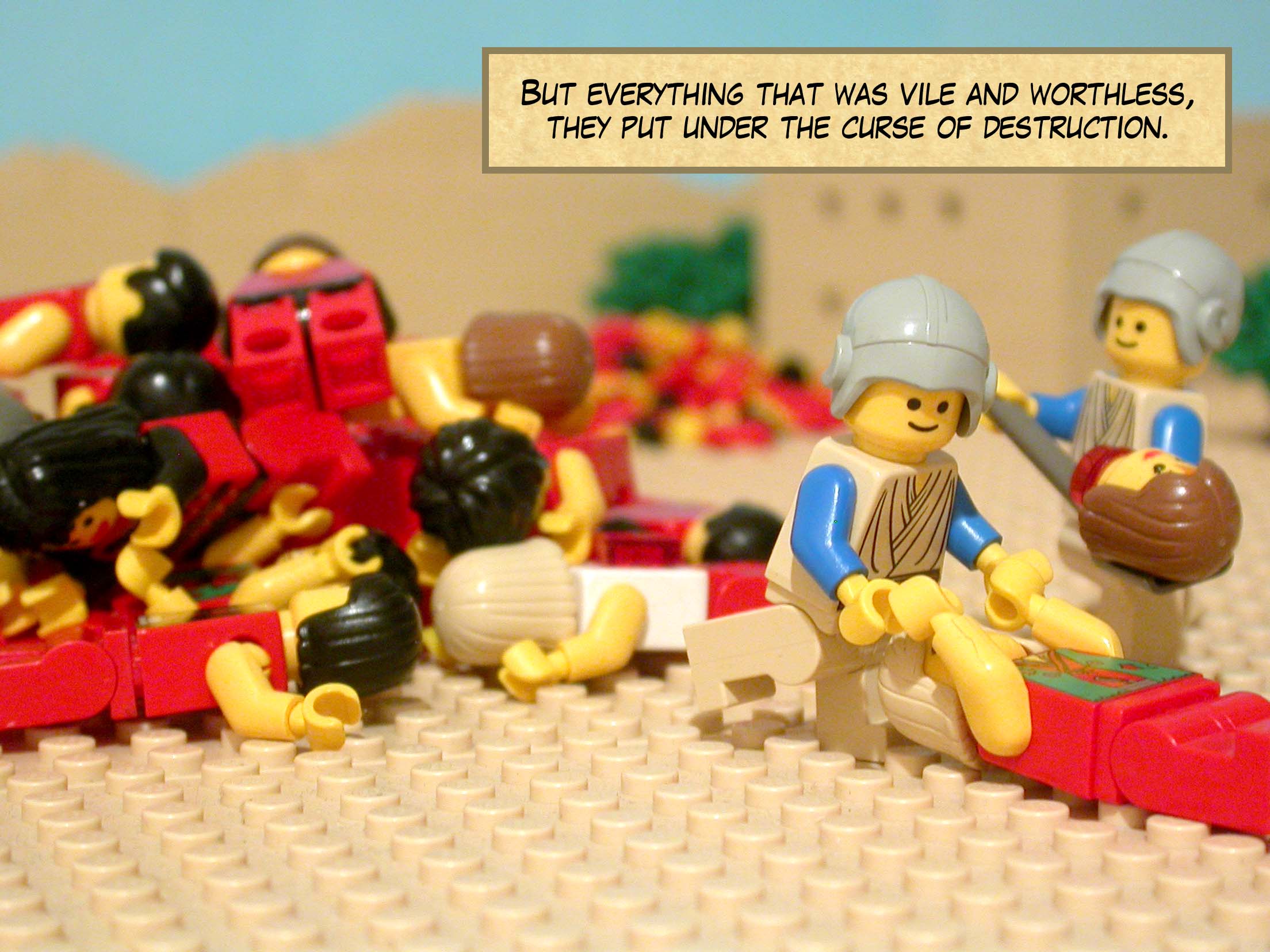 But everything that was vile and worthless, they put under the curse of destruction.