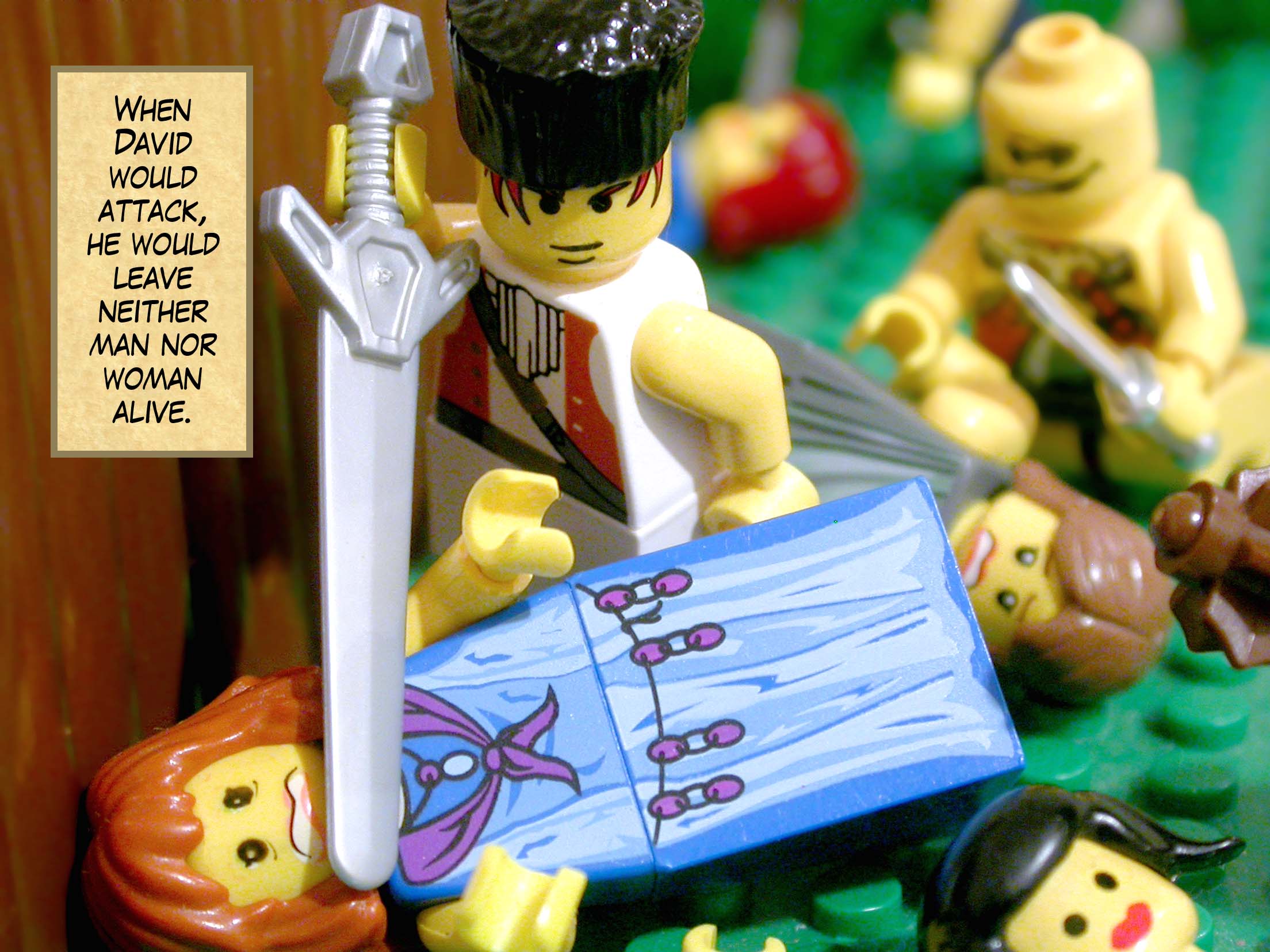 When David would attack, he would leave neither man nor woman alive.