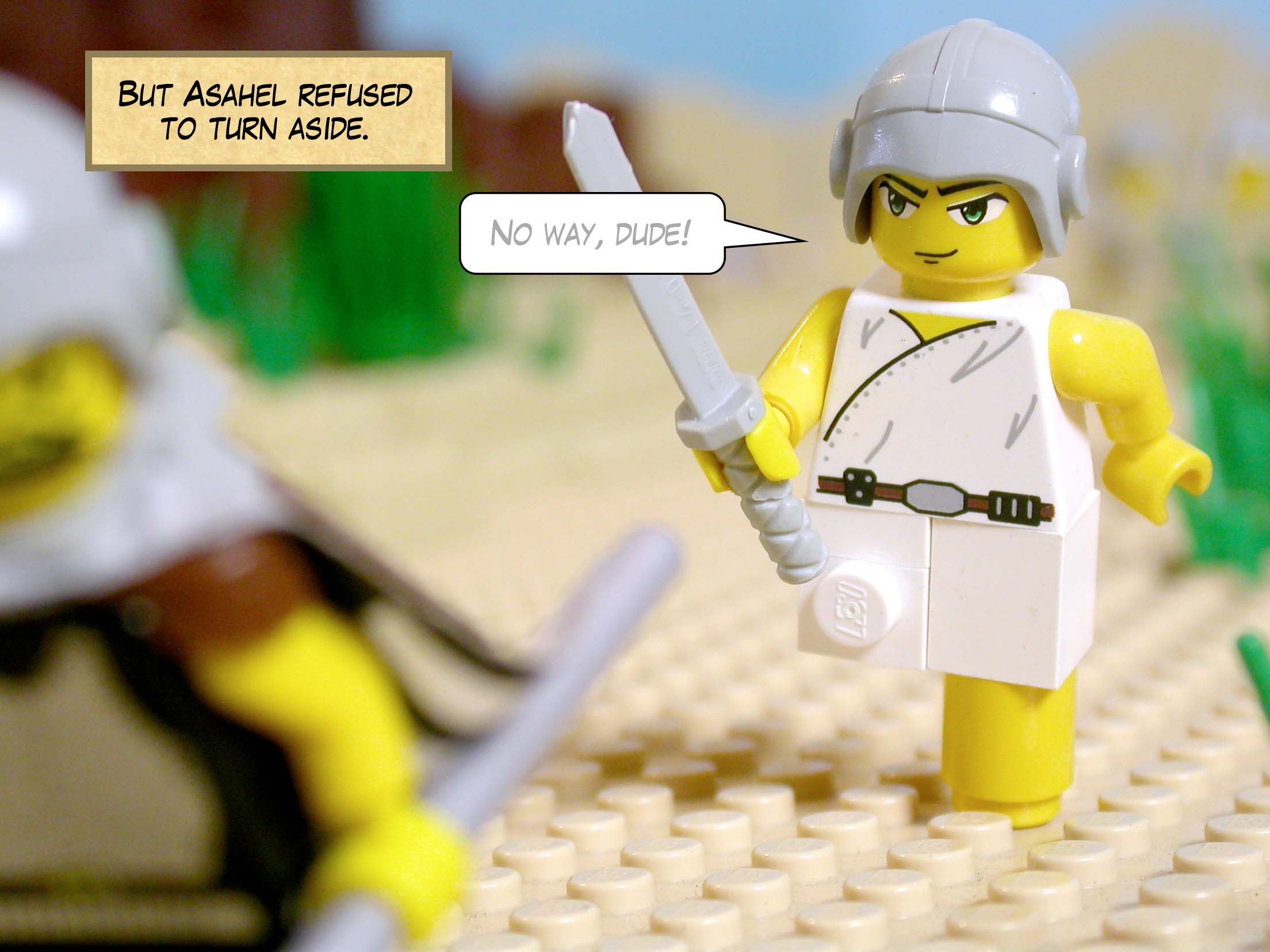 But Asahel refused to turn aside.