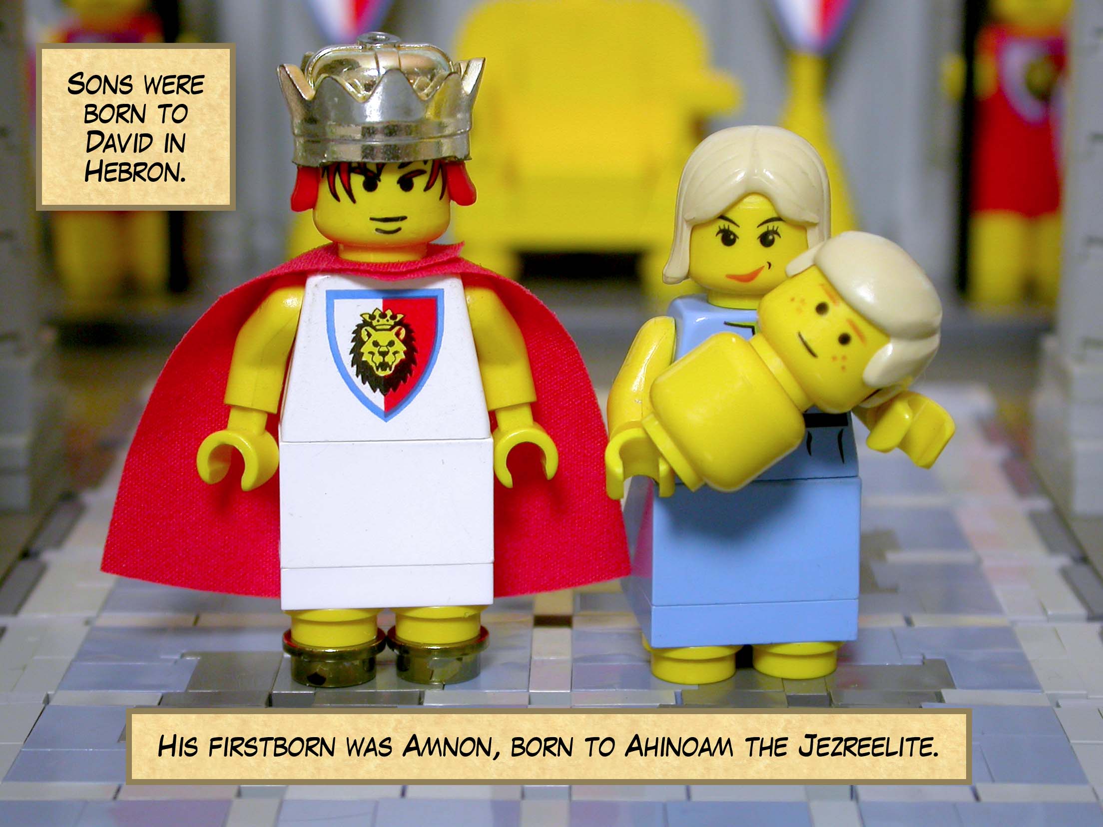 Sons were born to David in Hebron. His firstborn was Amnon, born to Ahinoam the Jezreelite.