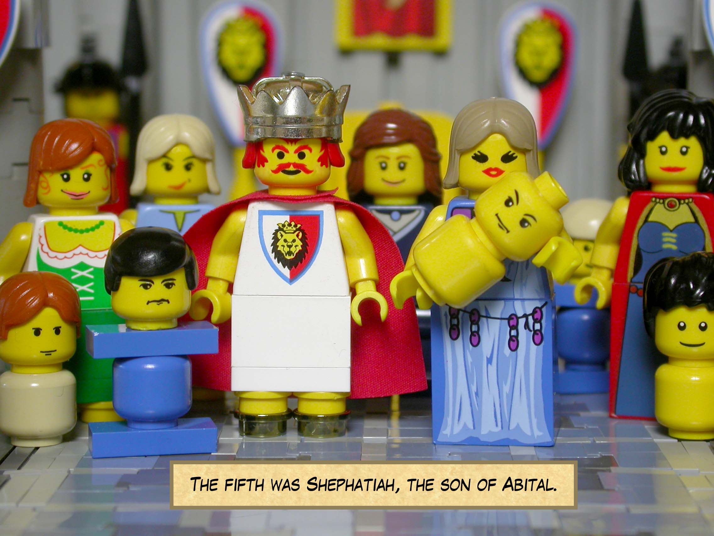 The fifth was Shephatiah, the son of Abital.