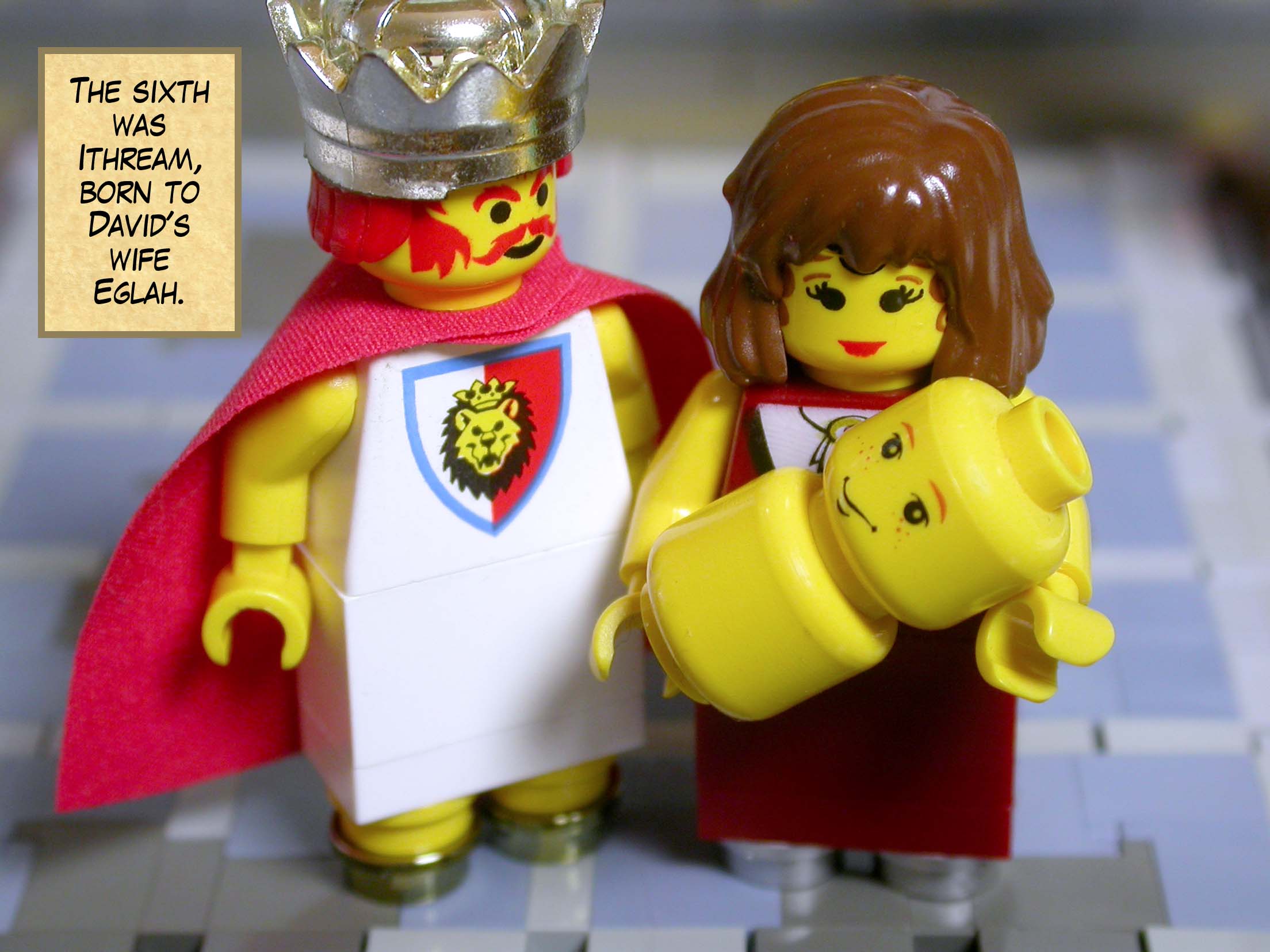 The sixth was Ithream, born to David's wife Eglah.