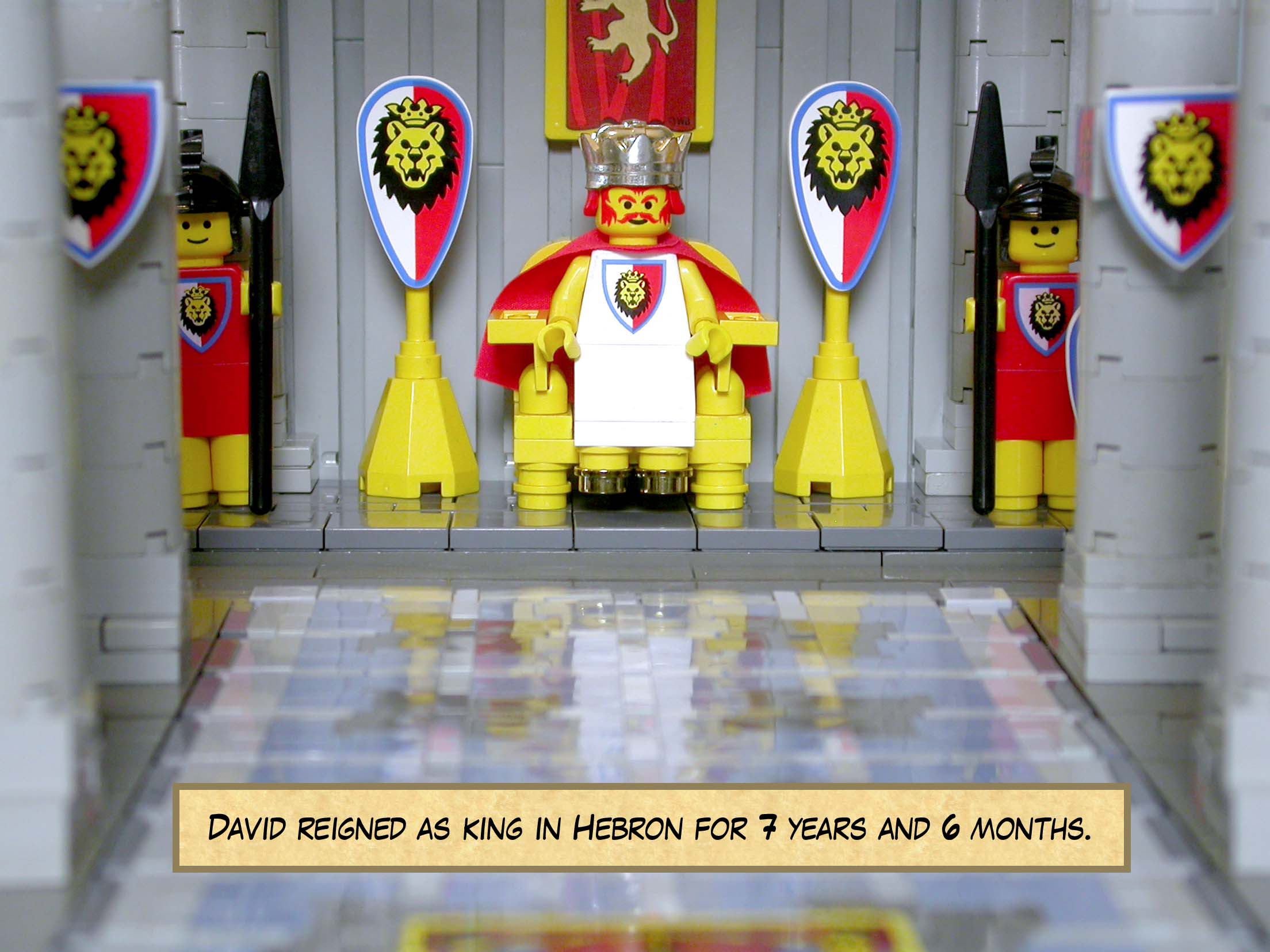 David reigned as king in Hebron for seven years and six months.