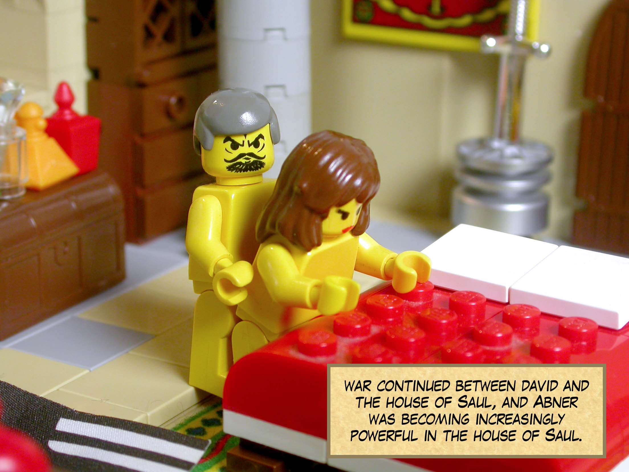 While war continued between the house of Saul and the house of David, Abner was becoming increasingly powerful in the house of Saul.