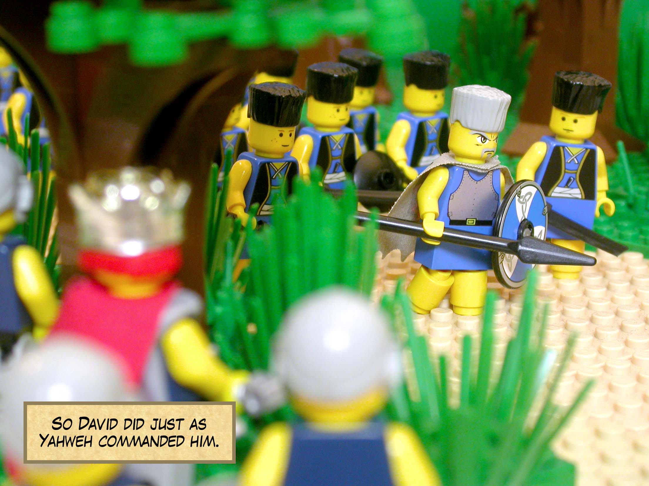 David did just as Yahweh commanded him.