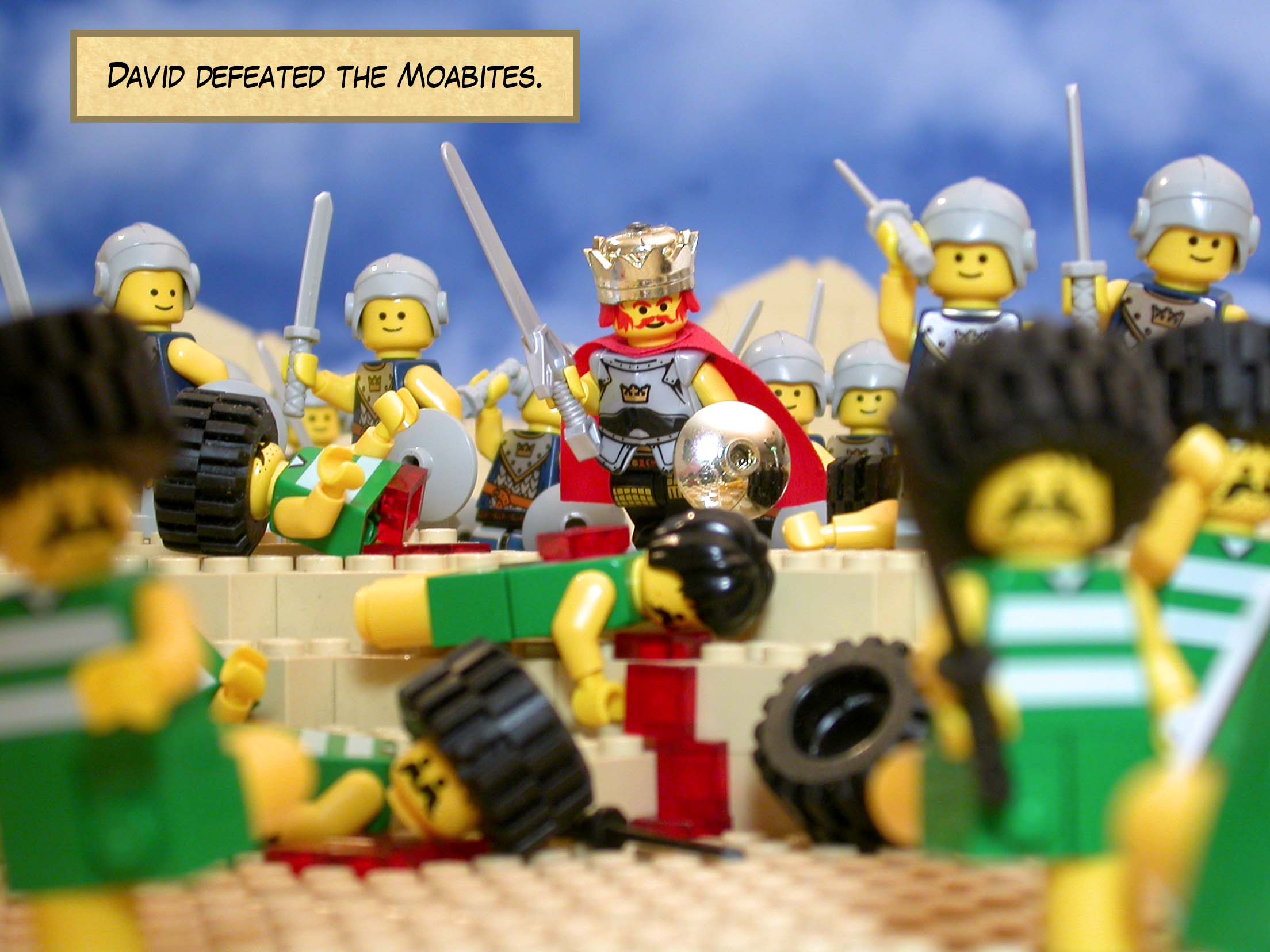 David defeated the Moabites.