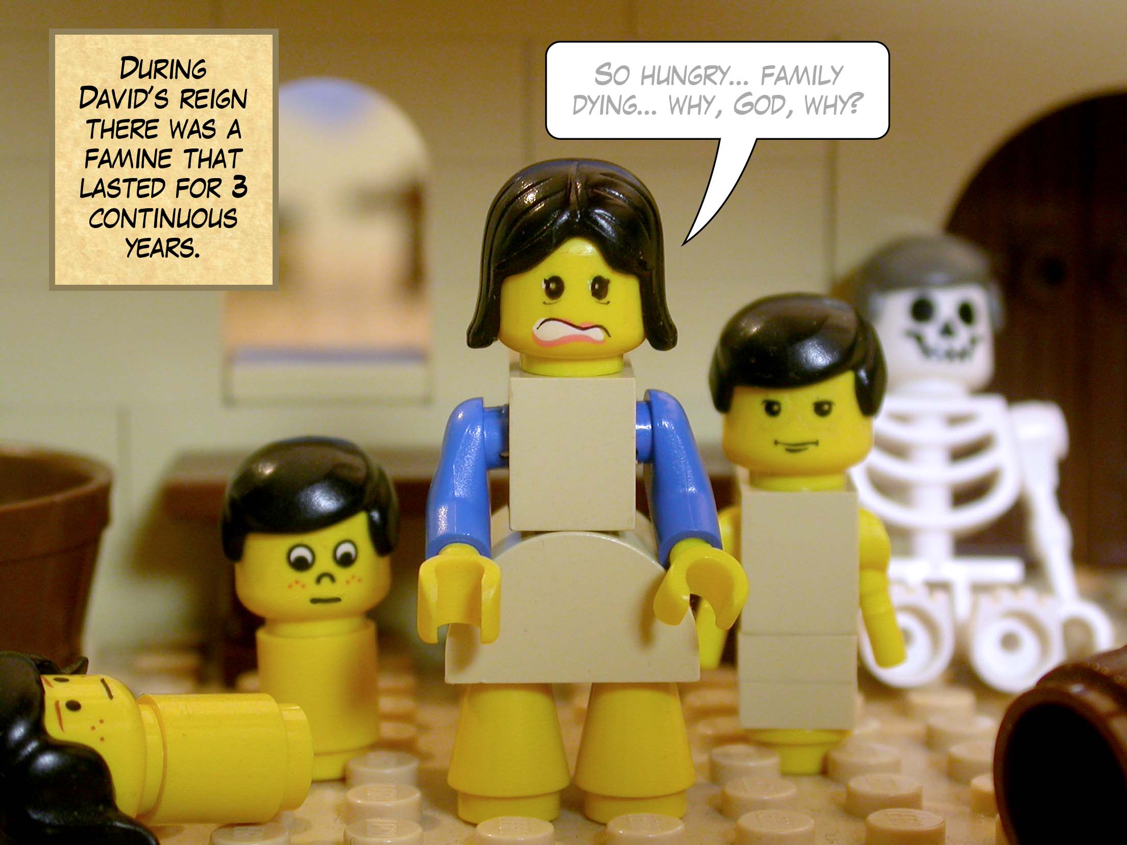 During David’s reign there was a famine that lasted for three continuous years.