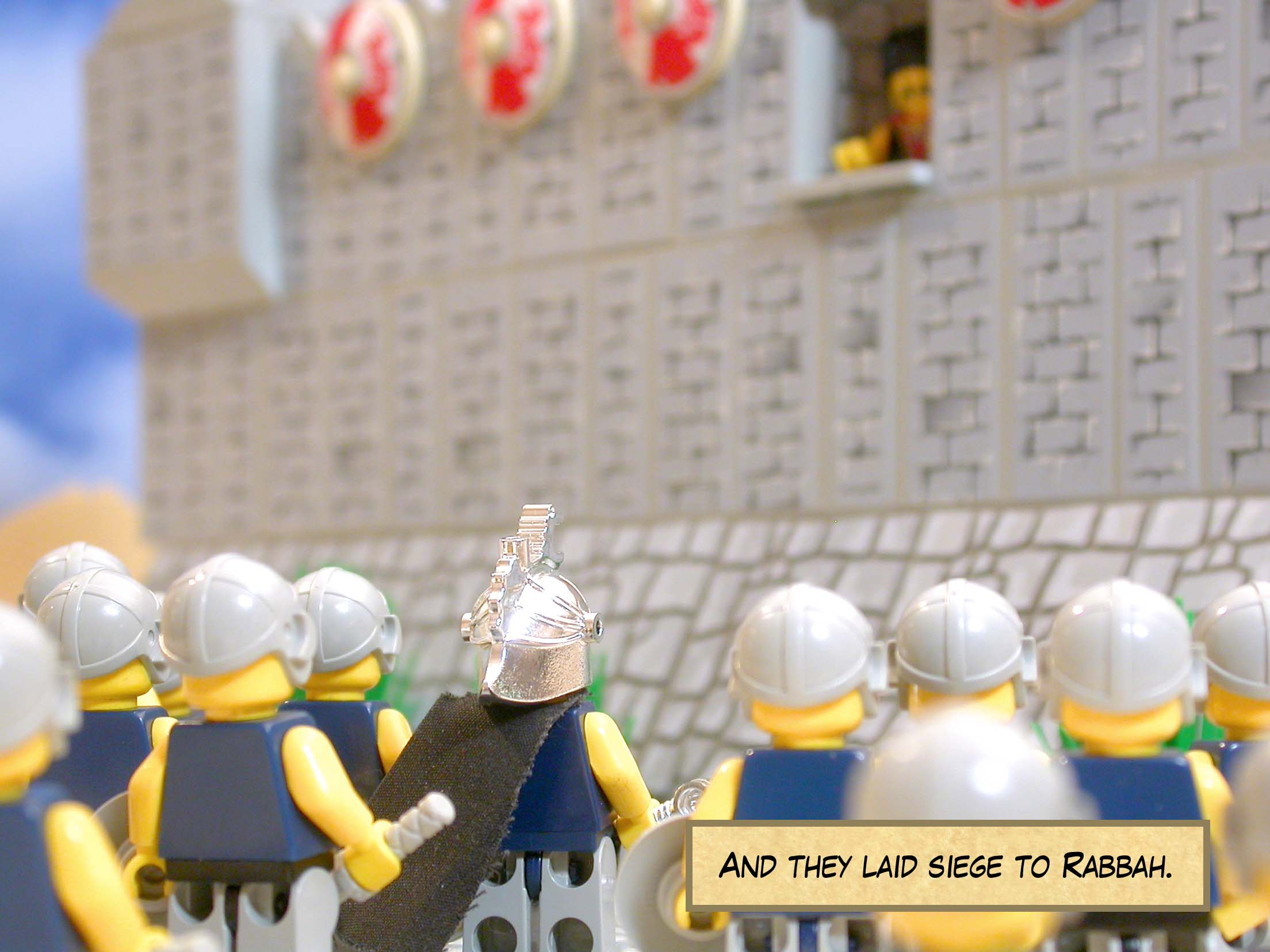 And they laid siege to Rabbah.