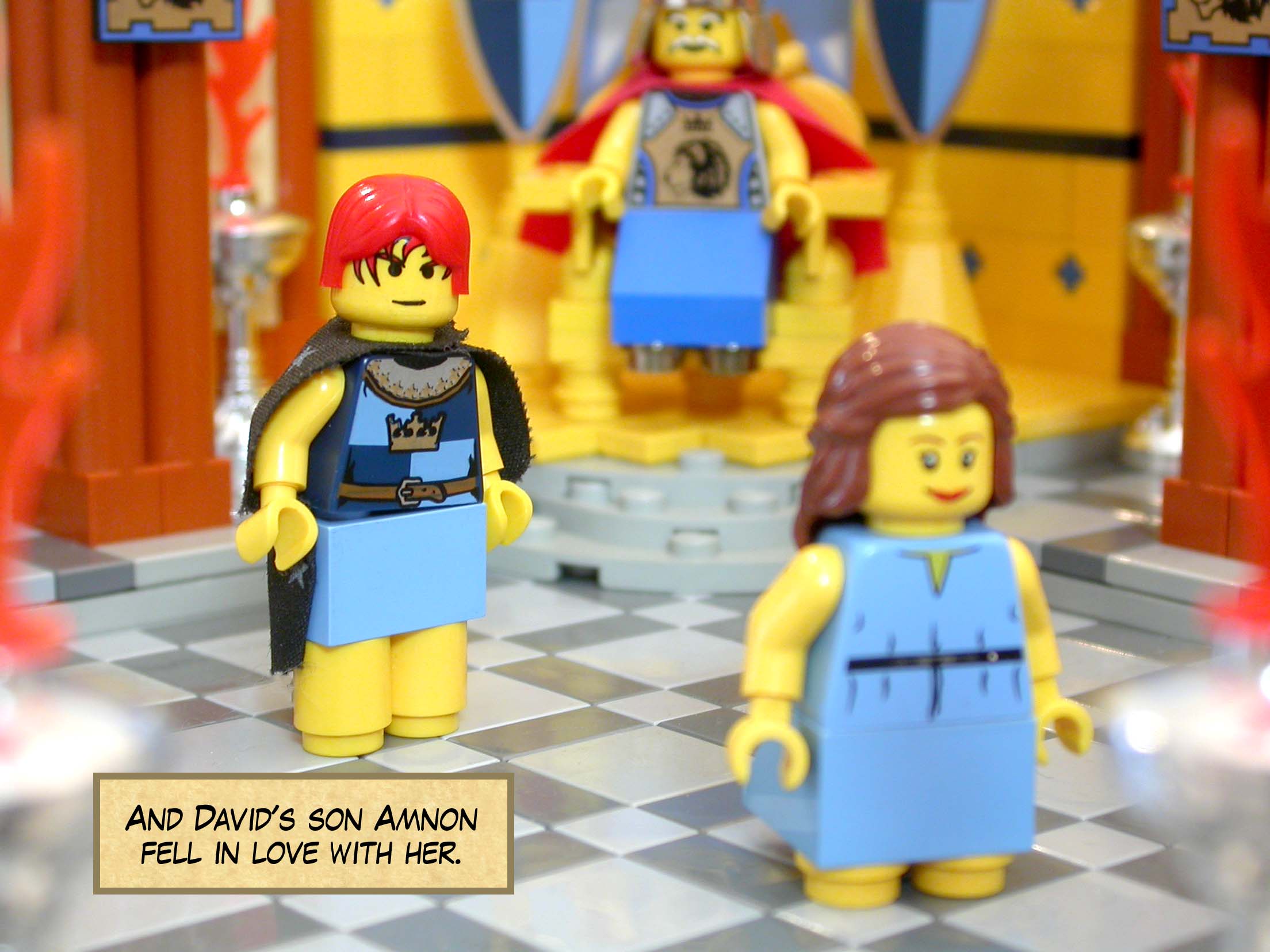 And David's son Amnon fell in love with her.