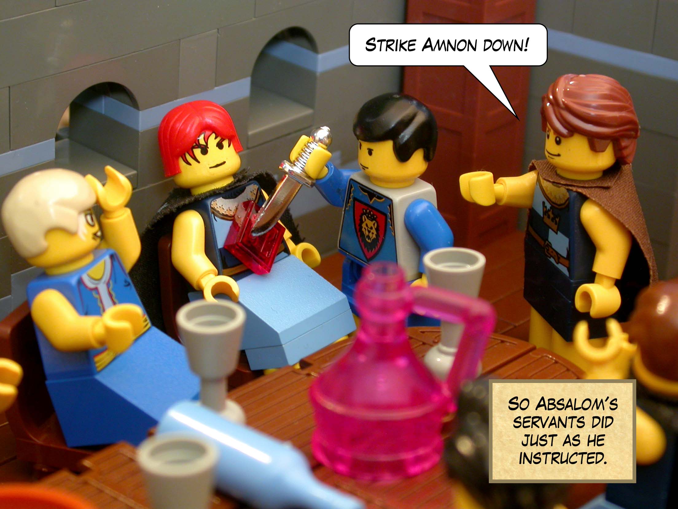 So Absalom's servants did just as he instructed.