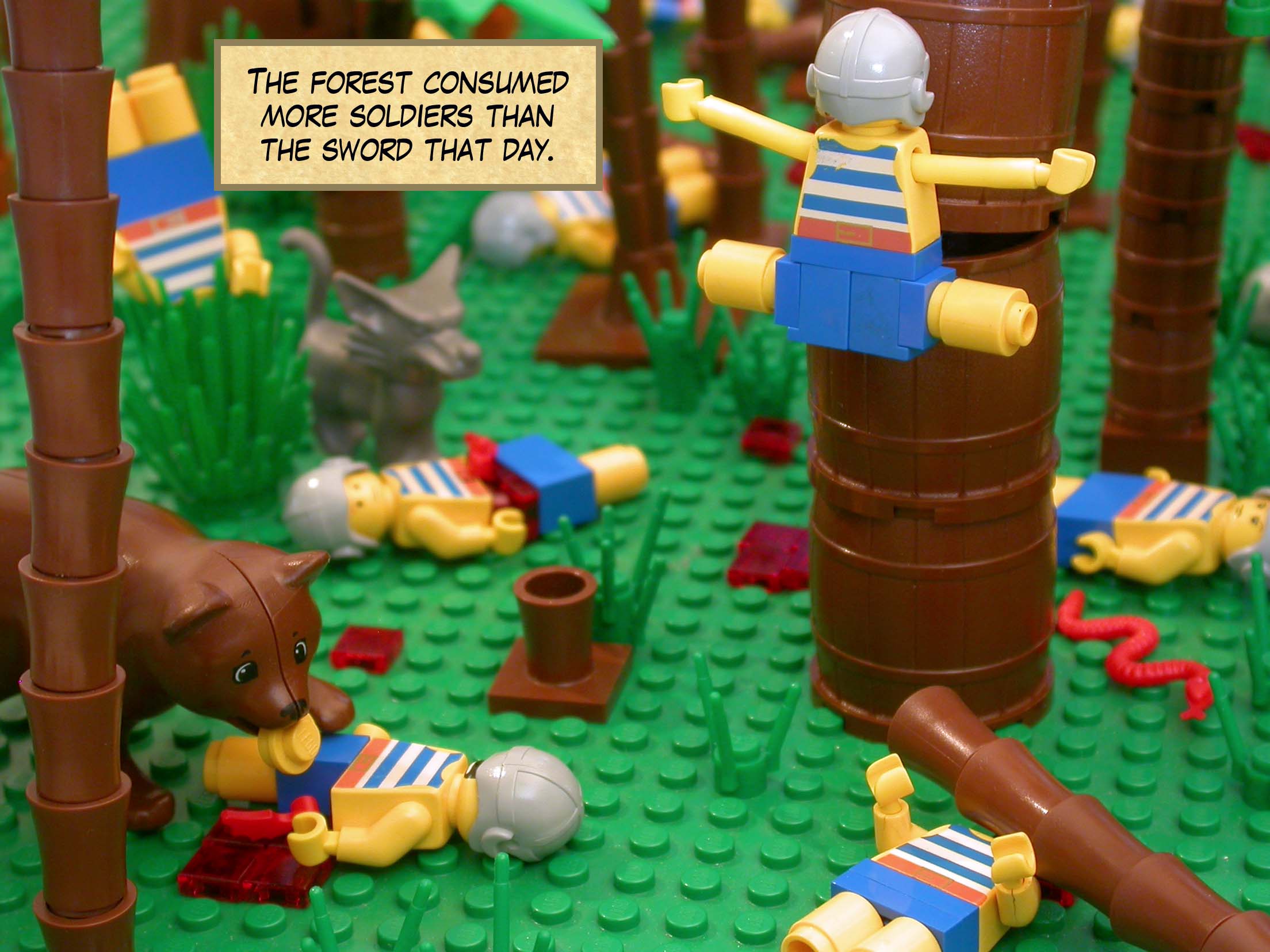 The slaughter was great that day. 20,000 soldiers were killed.