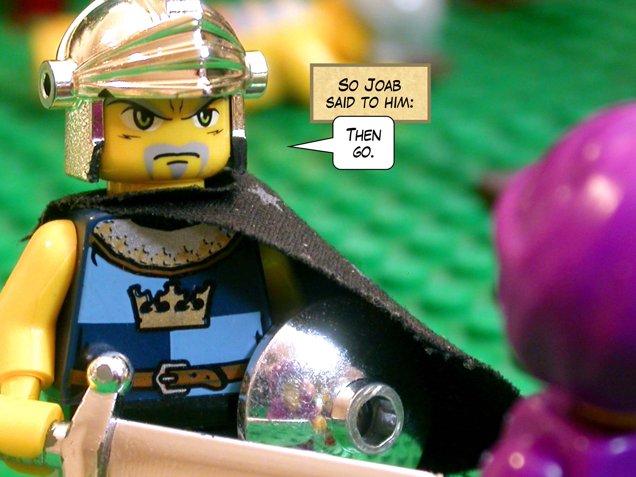 So Joab said to him, 'Then go.'