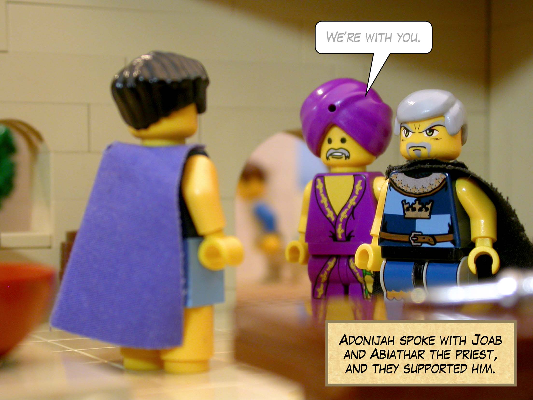 Adonijah spoke with Joab and Abiathar the priest, and they supported him.