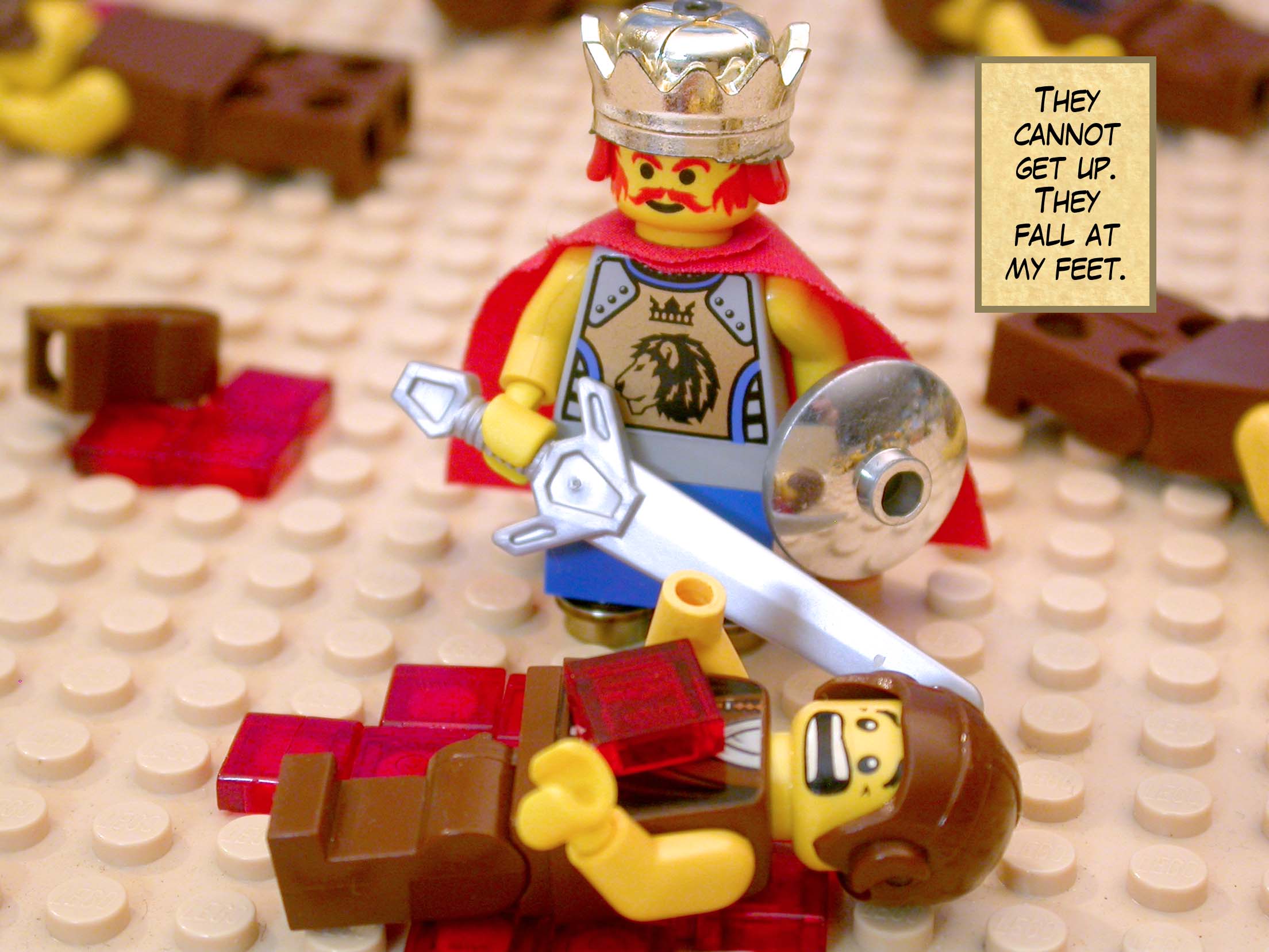 'They cannot get up. They fall at my feet.'