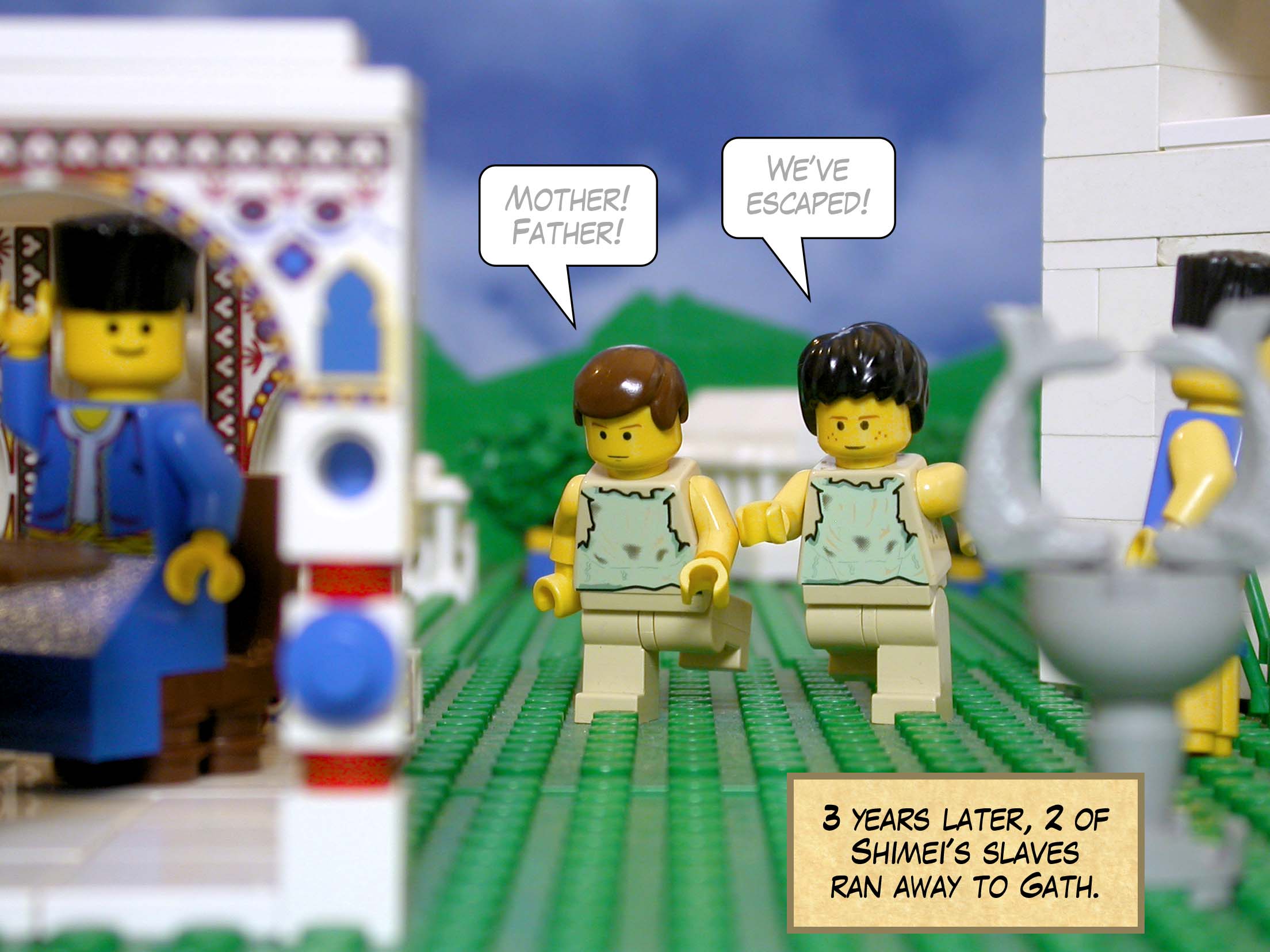 Three years later, two of Shimei's slaves ran away to Gath.