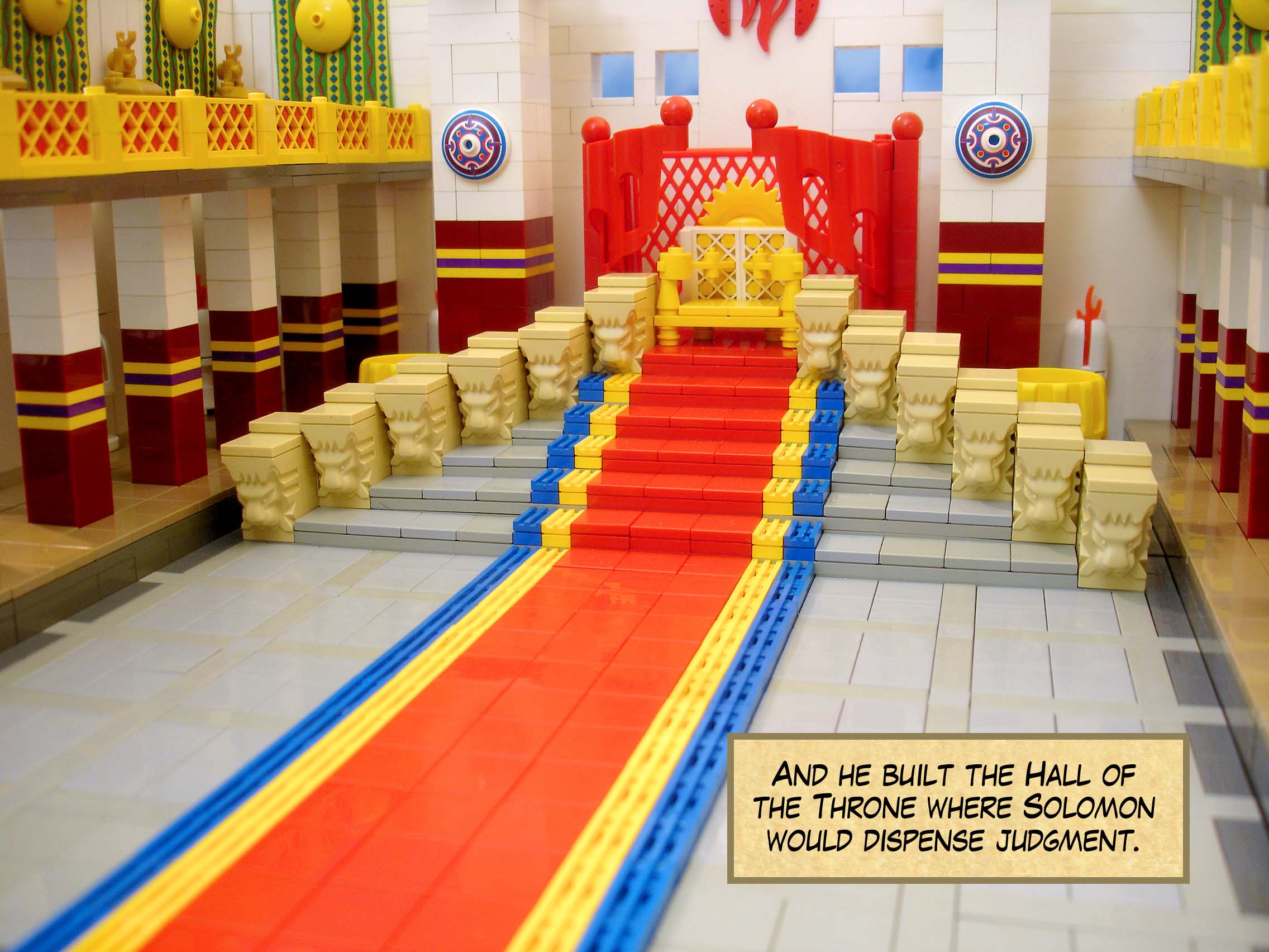 And he built the Hall of the Throne where Solomon would dispense judgment.