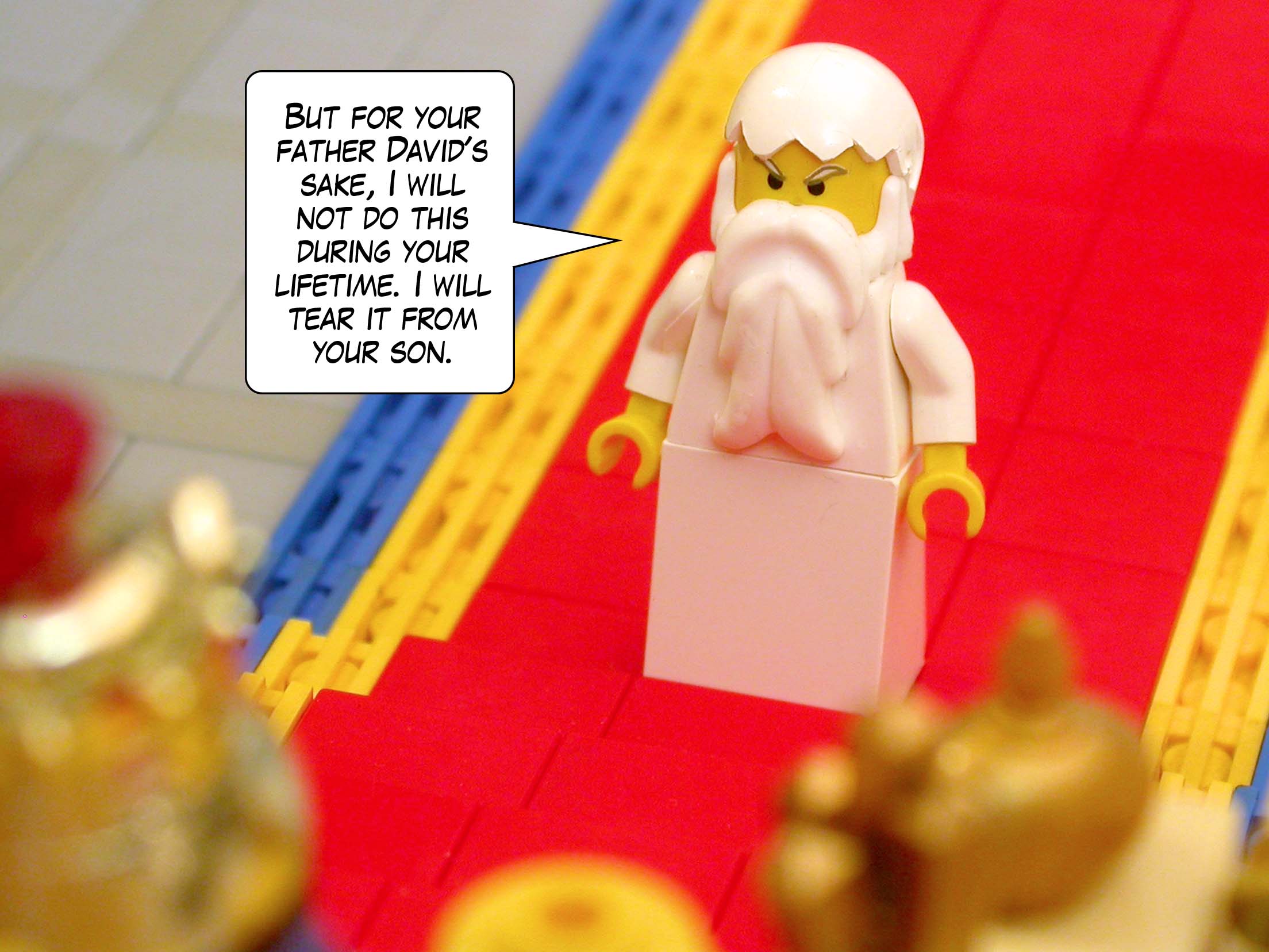 'But for your father David's sake, I will not do this during your lifetime. I will tear it from your son.'